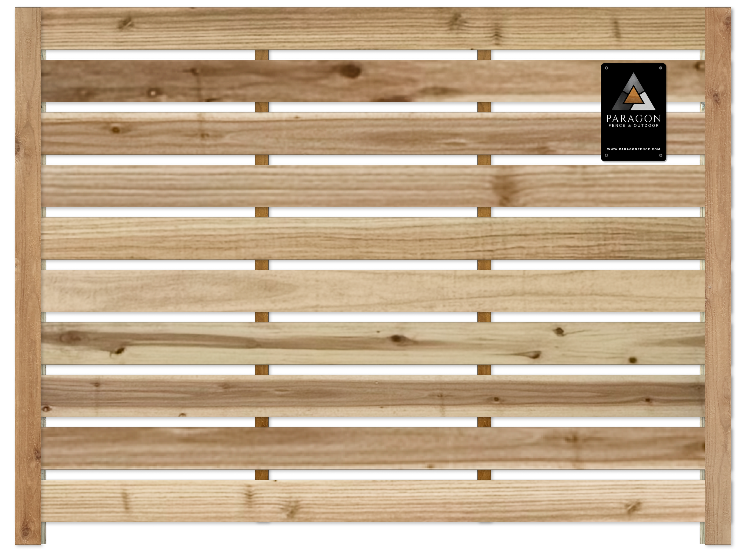  Essential materials:  Includes 5/8”×6" Japanese cedar pickets, treated pine posts, and basic hardware