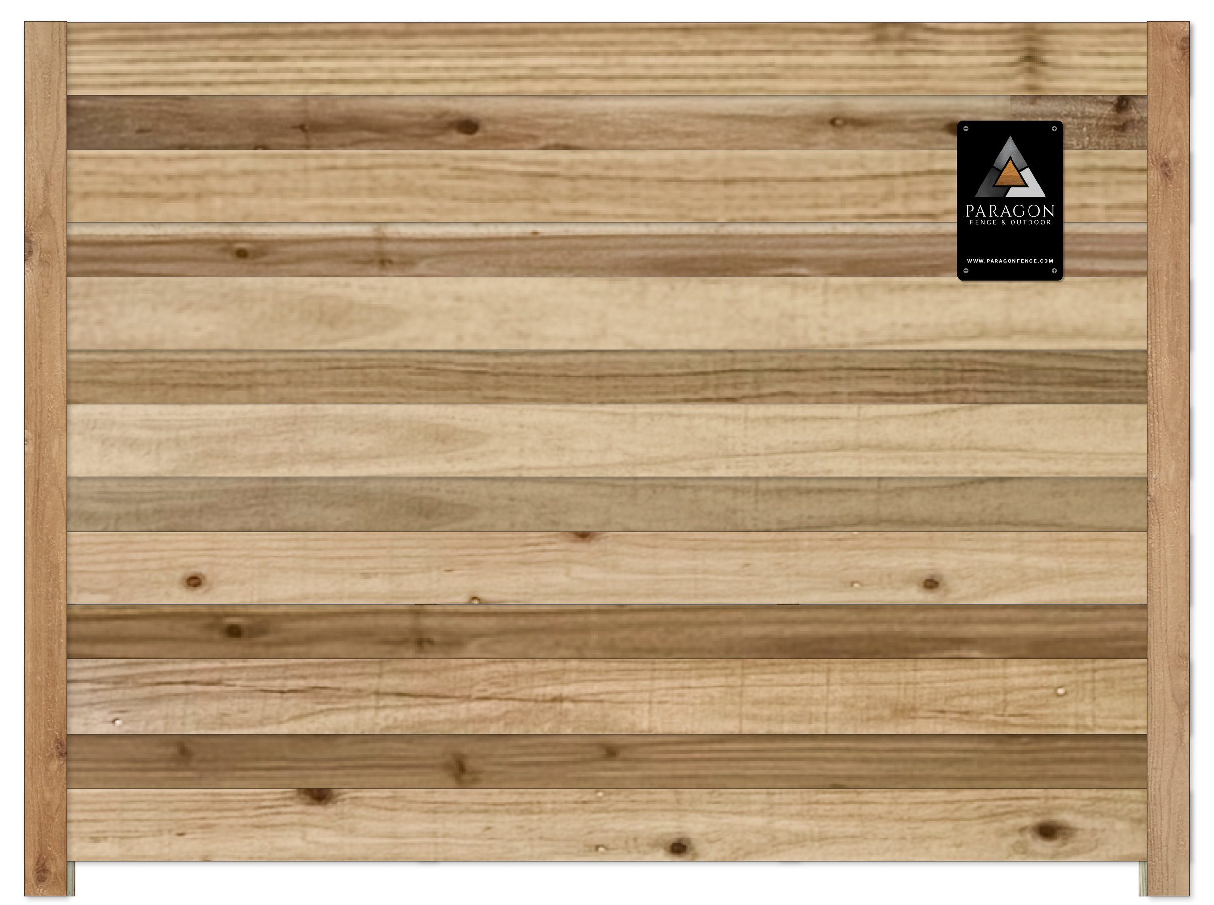  Essential materials:  Includes 5/8”×6" Japanese cedar pickets, treated pine posts, and basic hardware