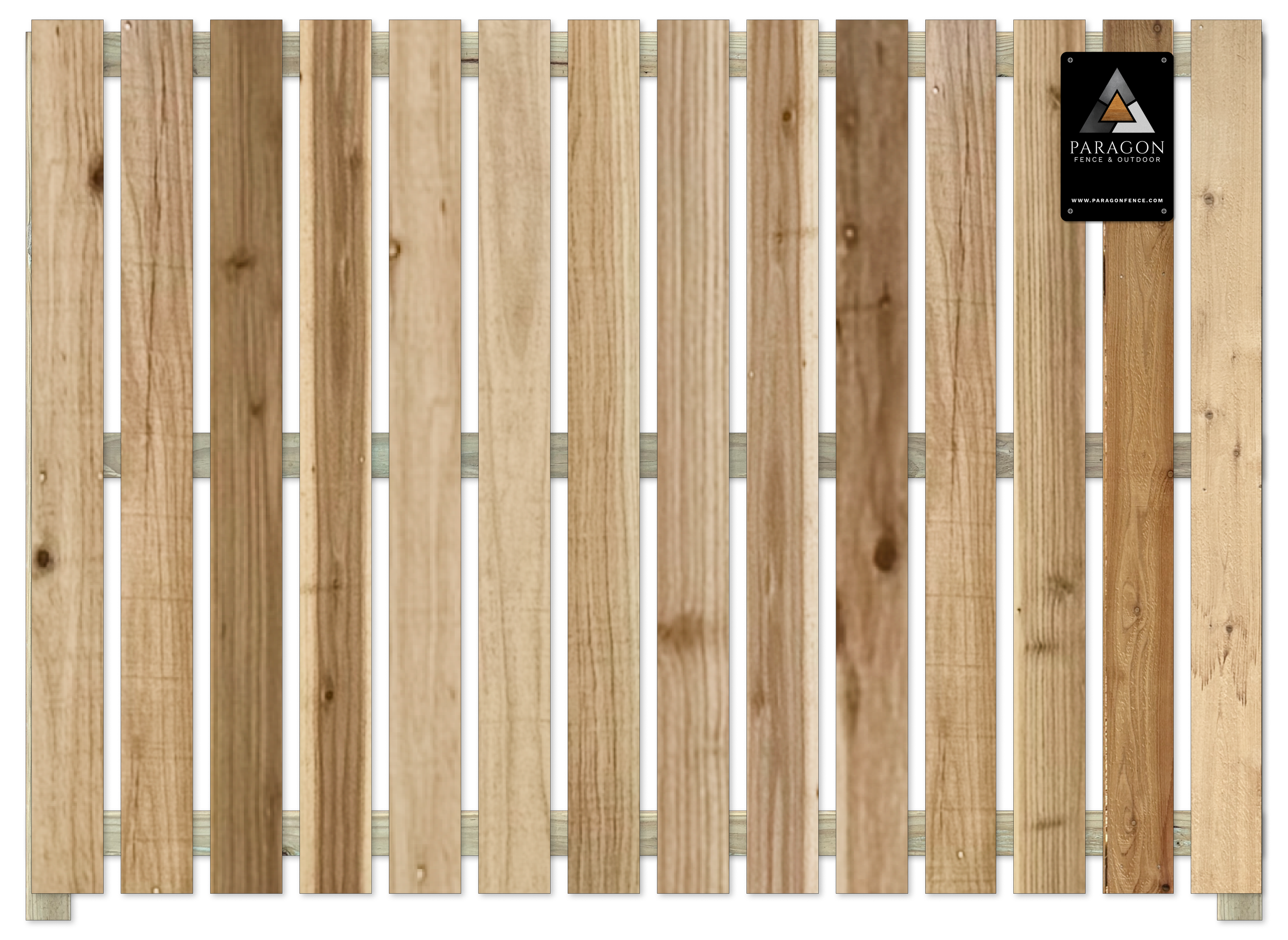  Essential materials:  Includes 5/8”×6" Japanese cedar pickets, treated pine posts, and basic hardware