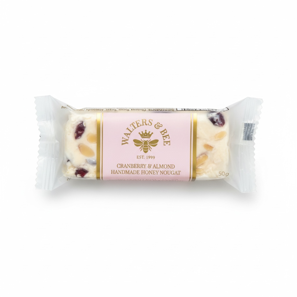 Cranberry & Almond Honey Nougat