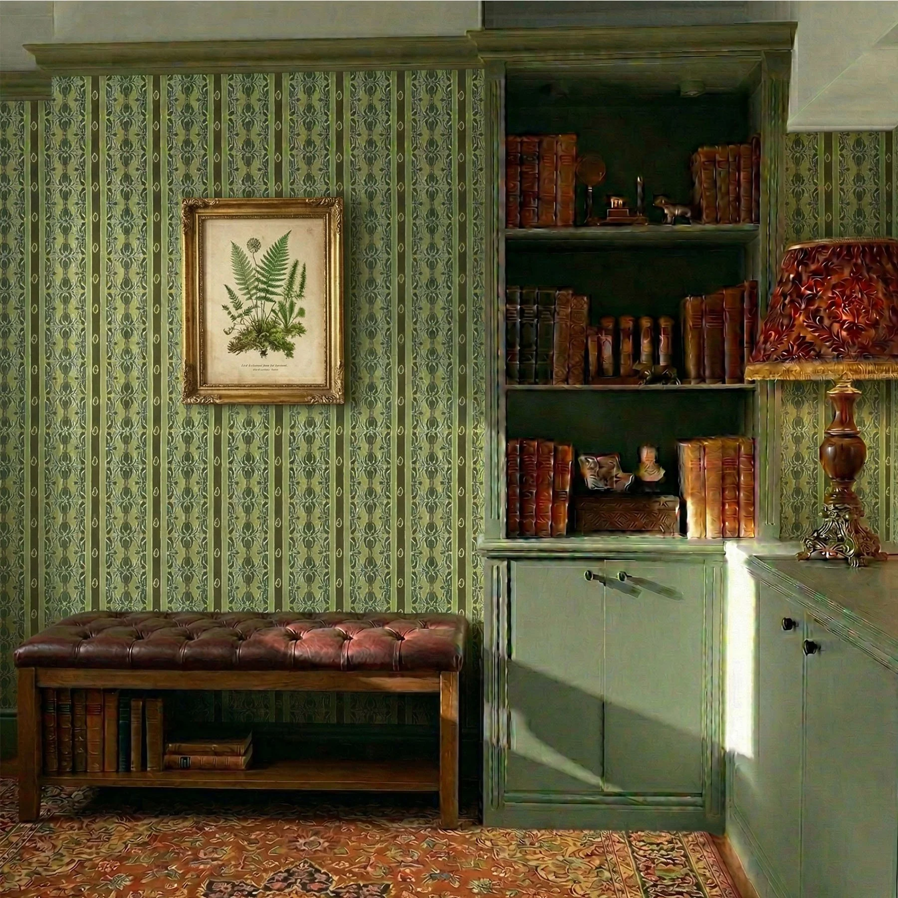 Muted Moss Concept Room