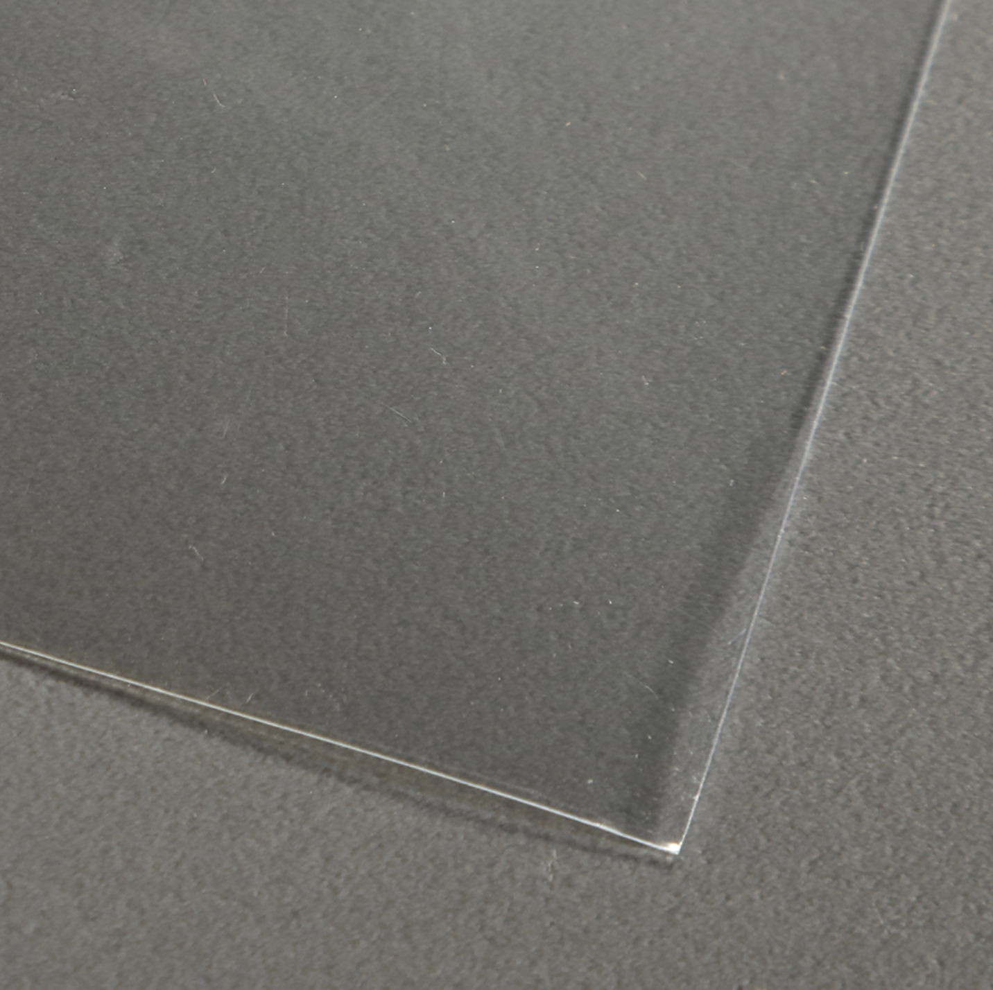 Close-up of clear adhesive window film