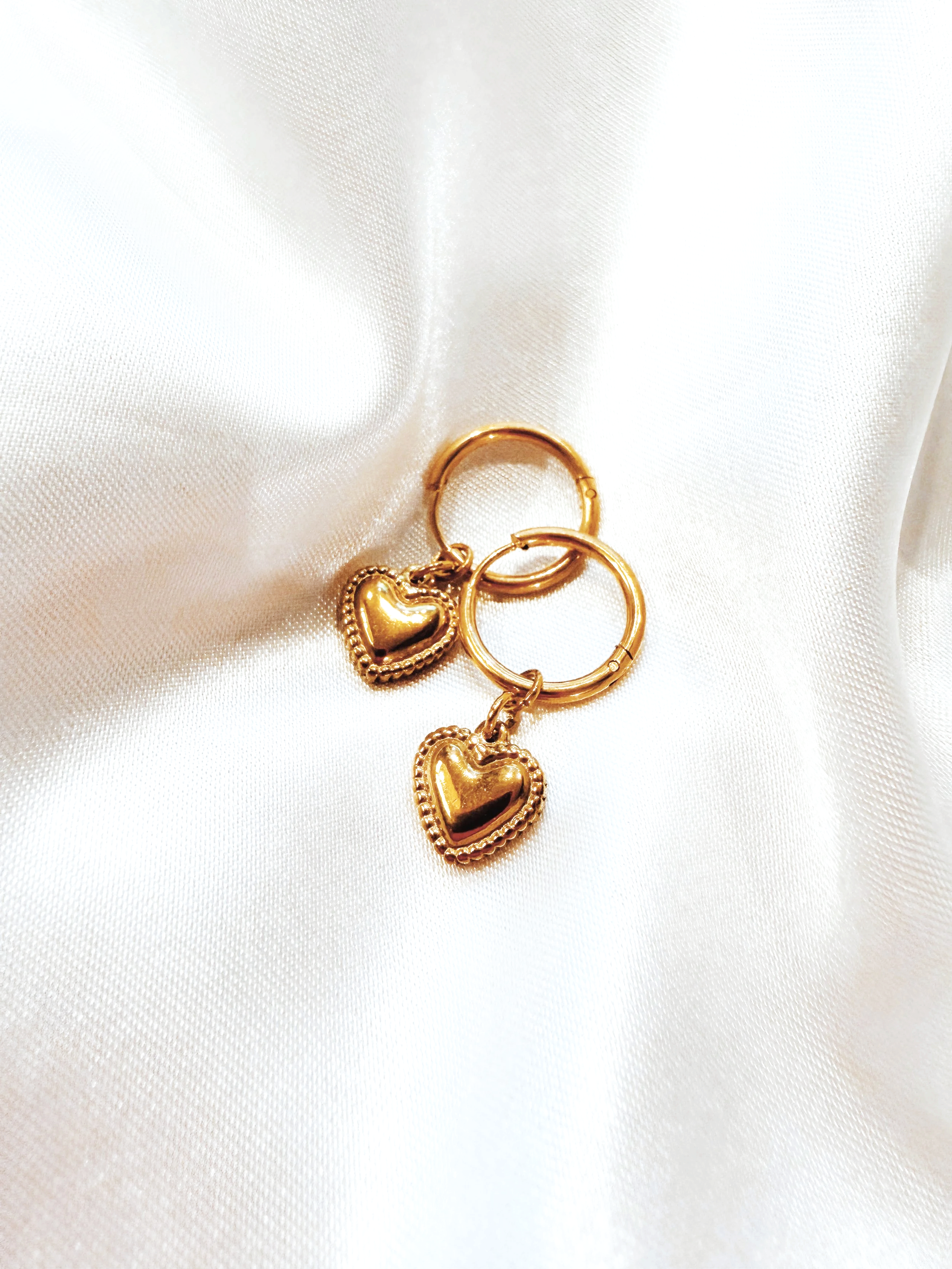 Havana Heart Hoop Earrings