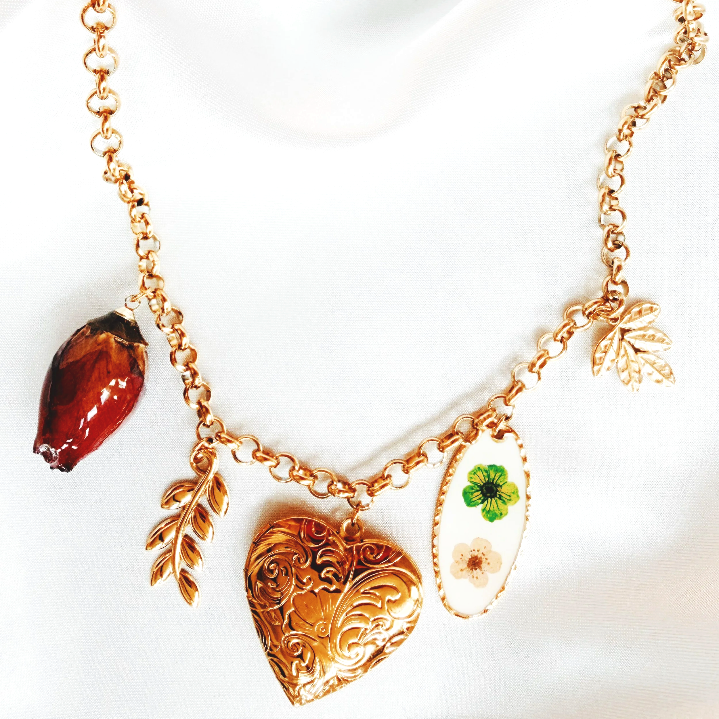 Locket Charm Necklace