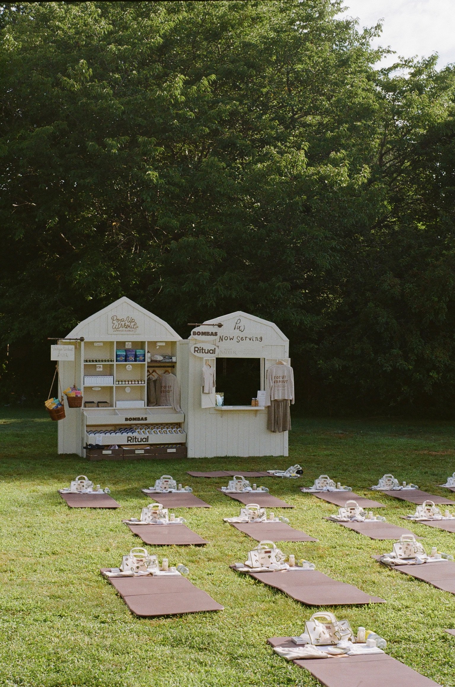 Past Pop Ups #Pop Up Wrkout Summer Ranch# |Pop Up Wrkout Summer Ranch, presented by Bombas and Ritual, was a first-of-its-kind summer workout series in the Hamptons. Throughout summer 2026, we brought top boutique fitness studios from coast to coast 