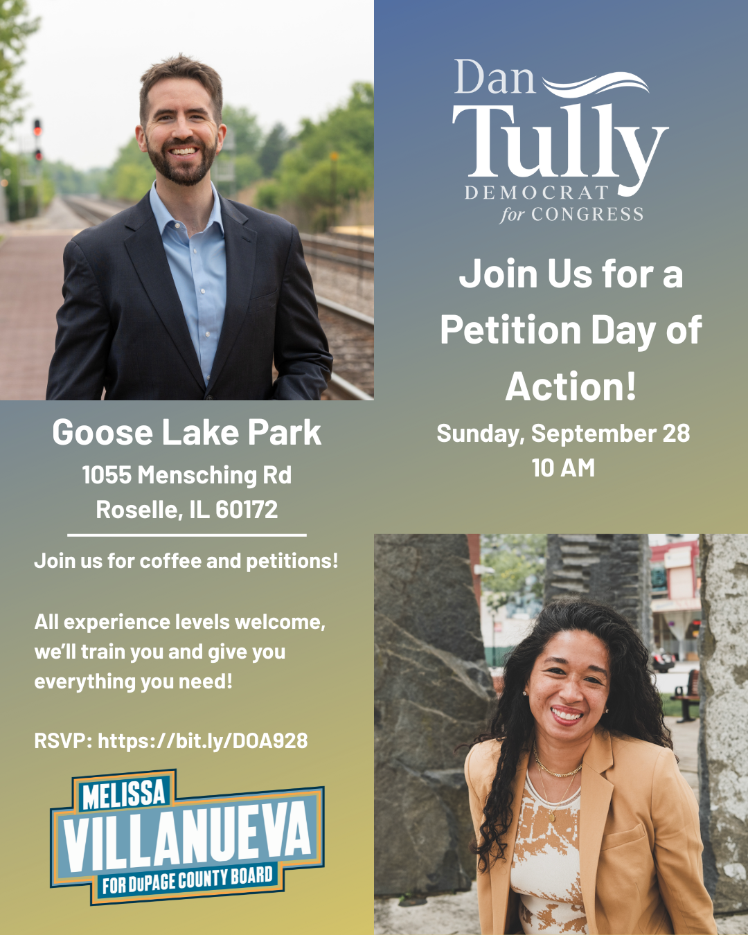 Petition Day of Action with Dan Tully, Democrat for Congress