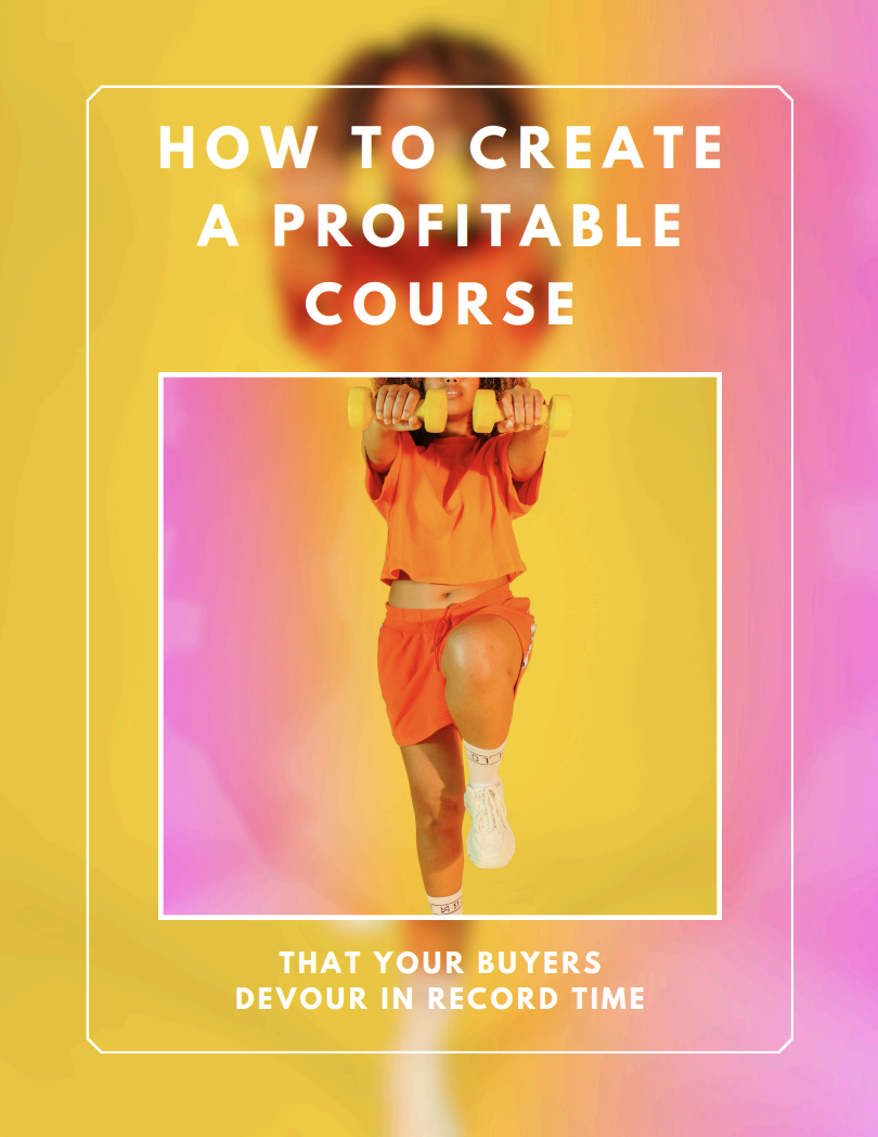 How to Create a Profitable Course