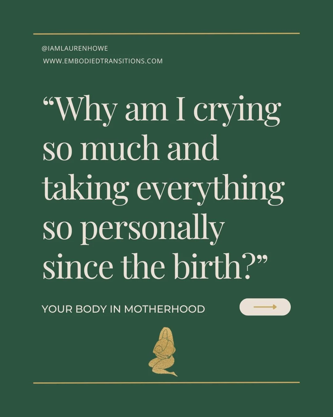 So much of how we relate in early motherhood is shaped by hormones but this knowledge isn't part of the convo at most baby showers.

Our bodies are not static after birth. They are seasons in motion and this shapes our things like our energy and our 