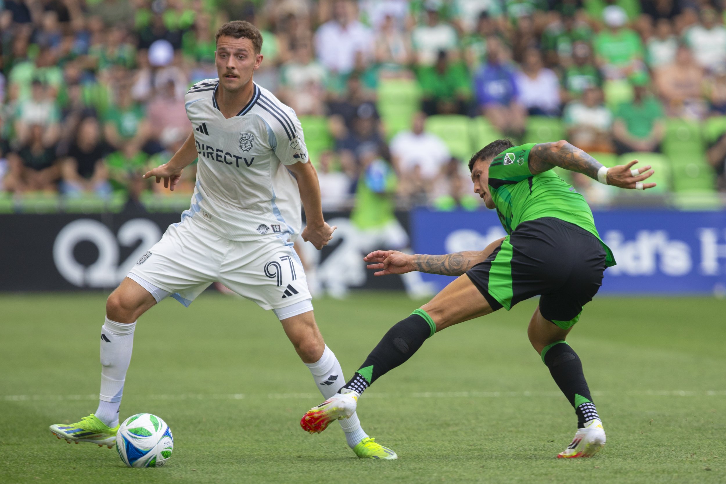 San Diego FC Falls 2–1 to Austin FC in First-Ever Meeting at Q2 Stadium