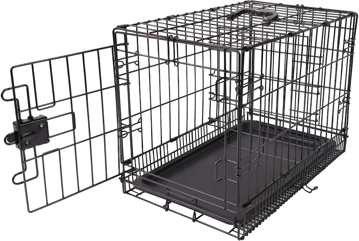 Amazon Basics Foldable Dog Crate with Removable Tray