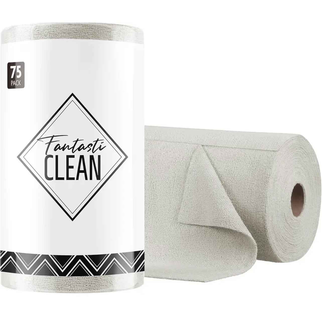 Fantasticlean Microfiber Cleaning Cloth Roll- 75 Sheets