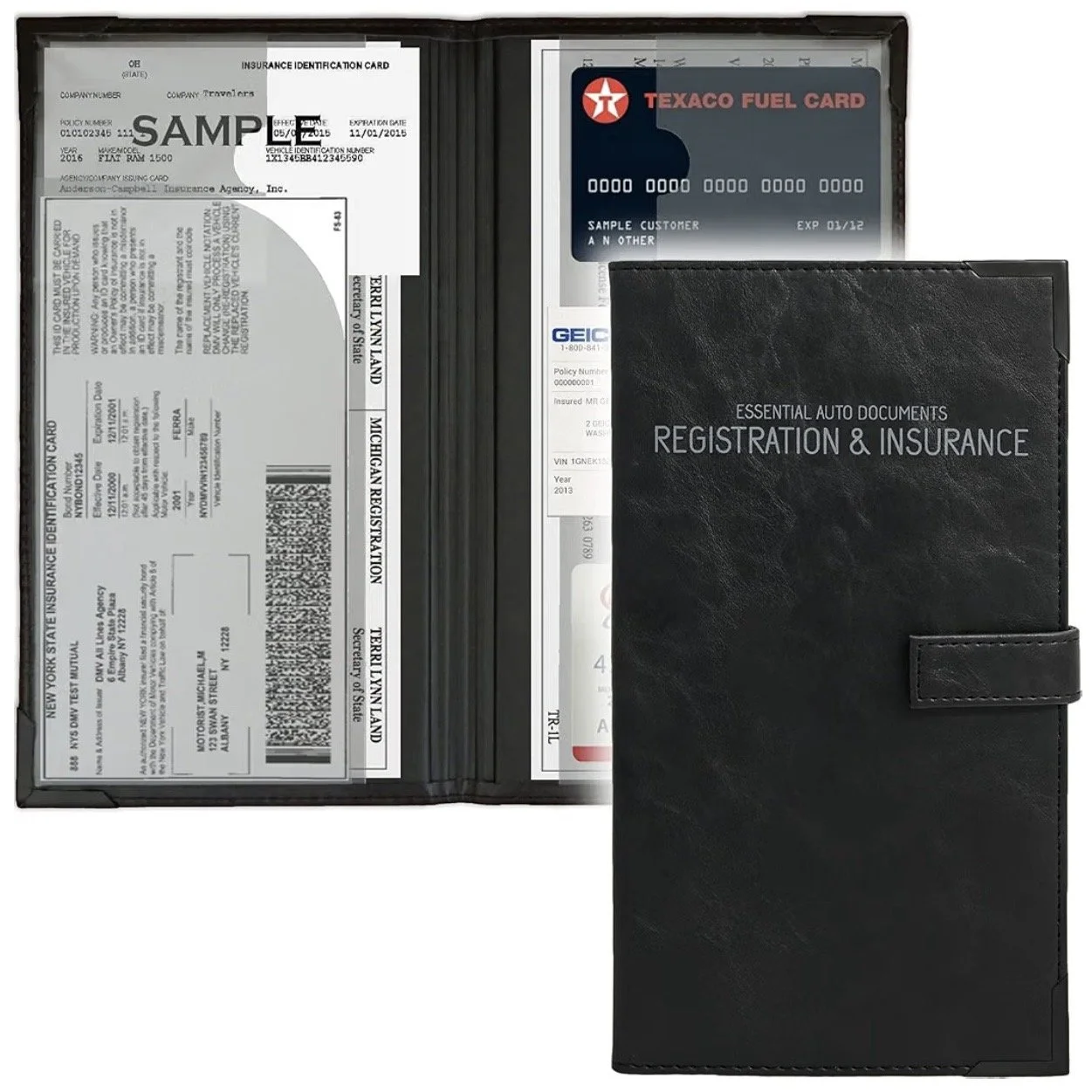 PlusXpres Registration and Insurance Card Holder