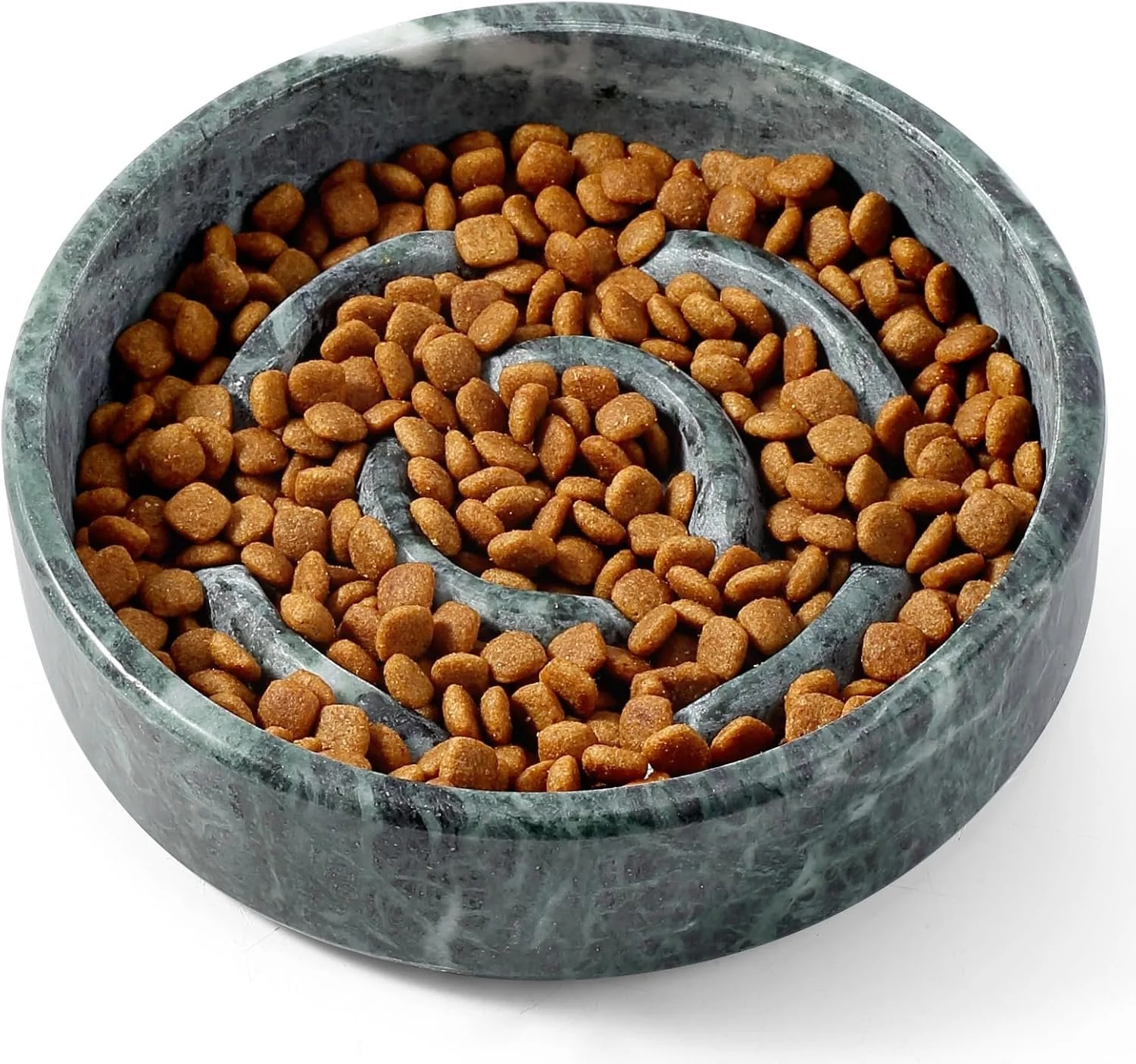Marble Slow Feeder Dog Bowl