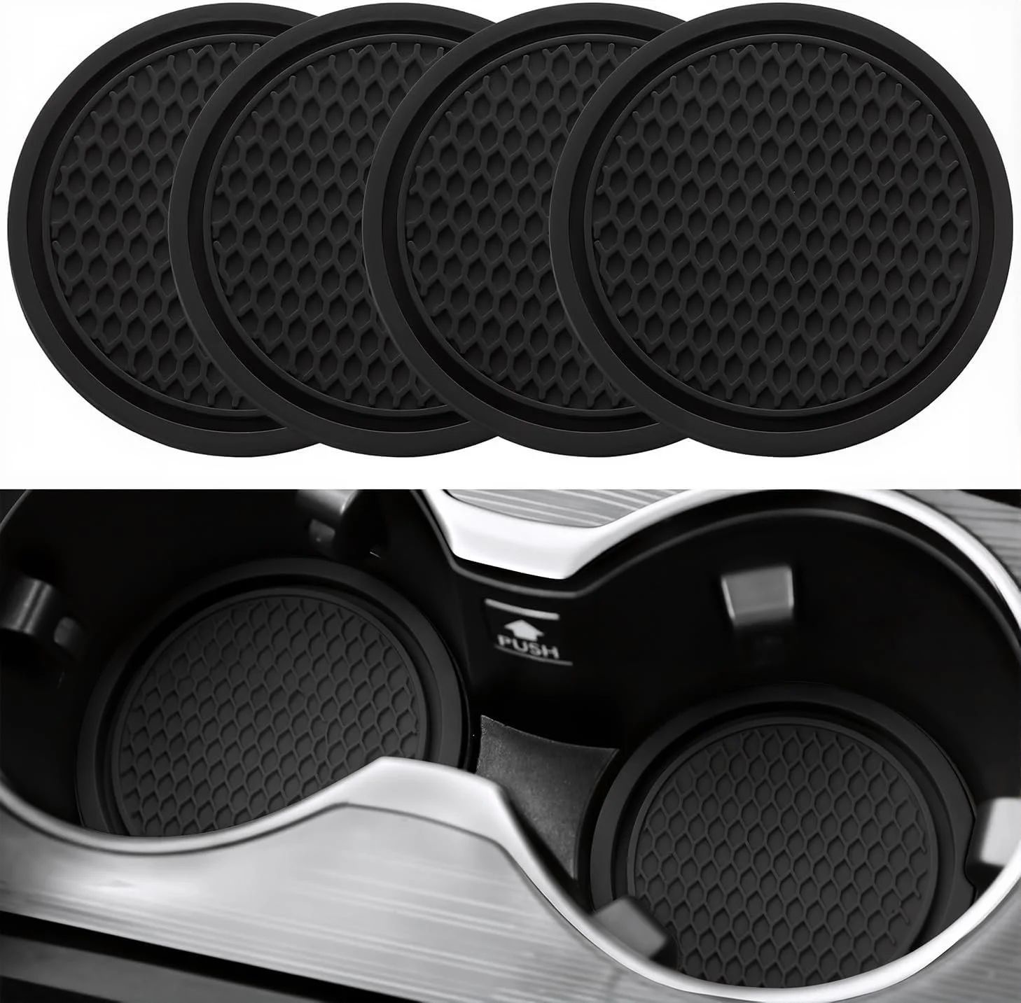 Car Cup Coaster, 4PCS Universal Non-Slip Cup Holders