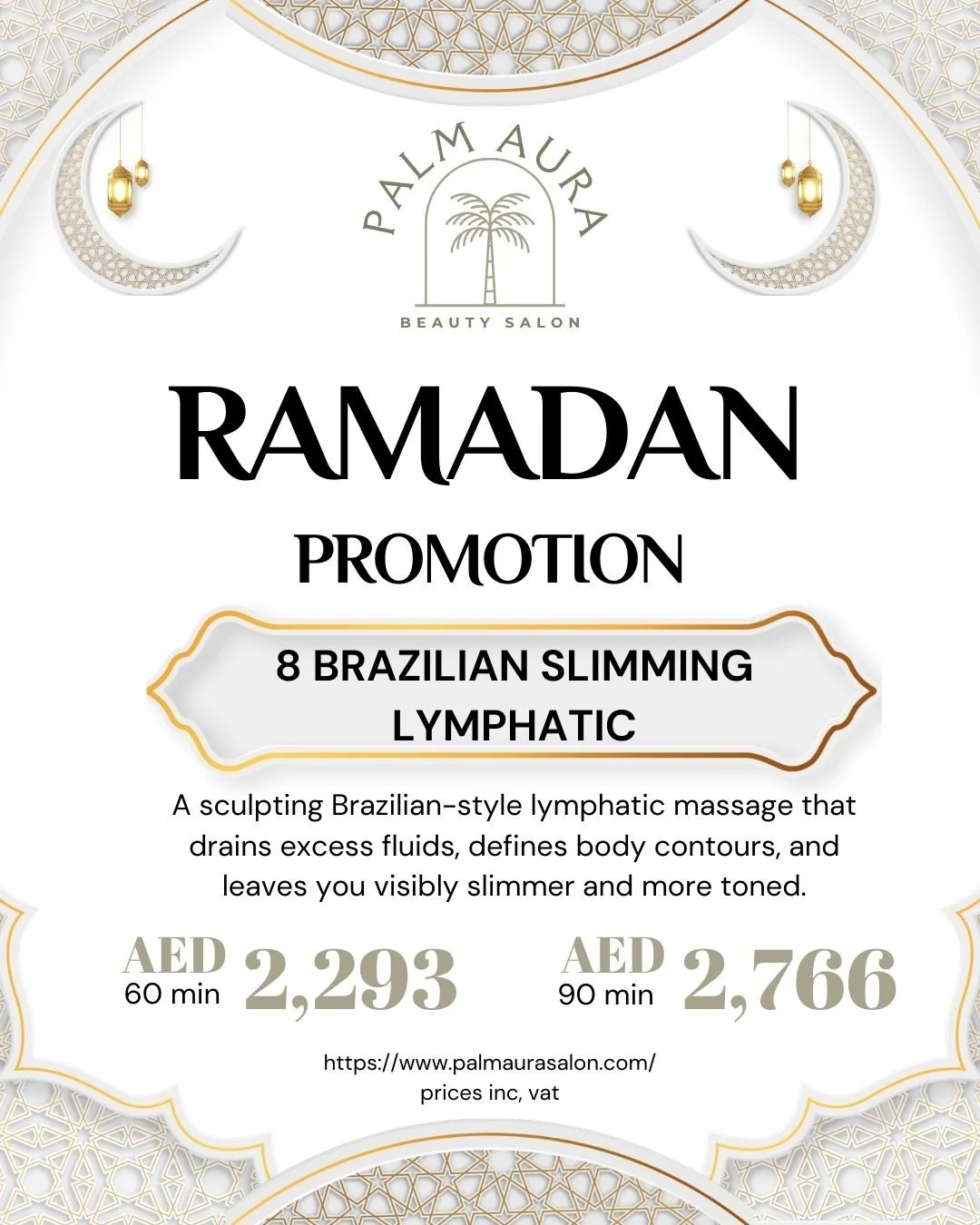 Brazilinan Slimming Lymphatic massage package for home service in Dubai, Abu Dhabi and Sharjah