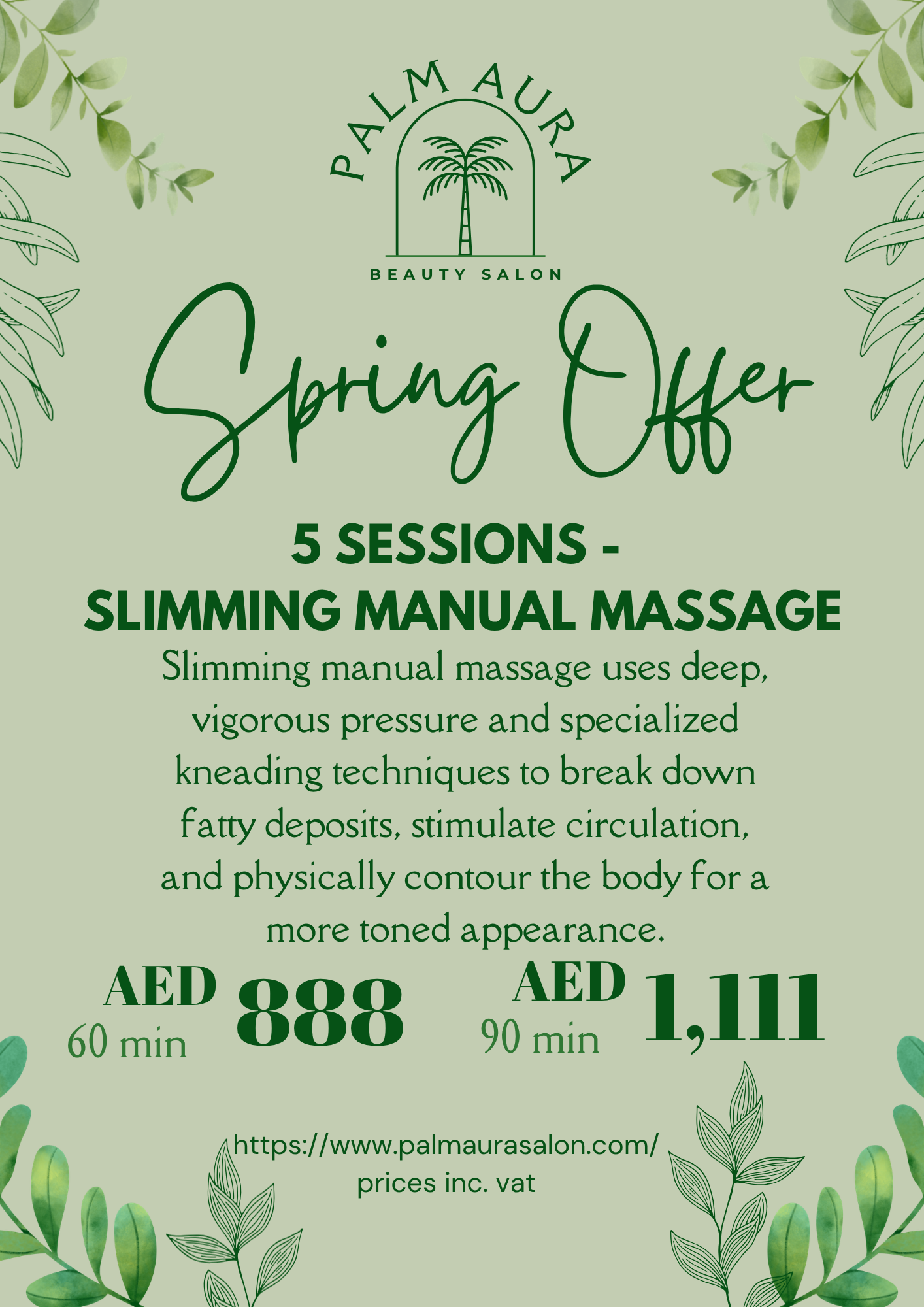 5 Slimming Manual home massage in Dubai and Abu-Dhabi