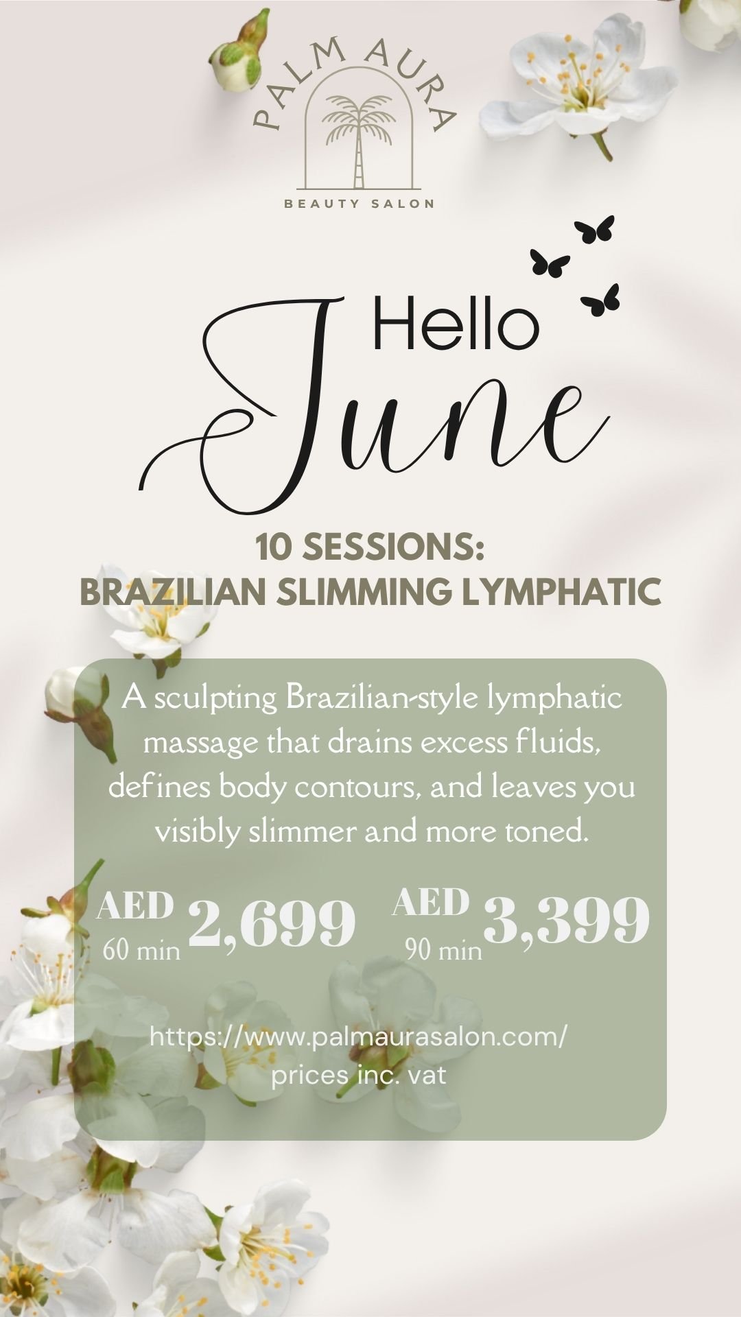 10 sessions Brazilian Slimming Lymphatic home massage in Dubai and Abu-Dhabi