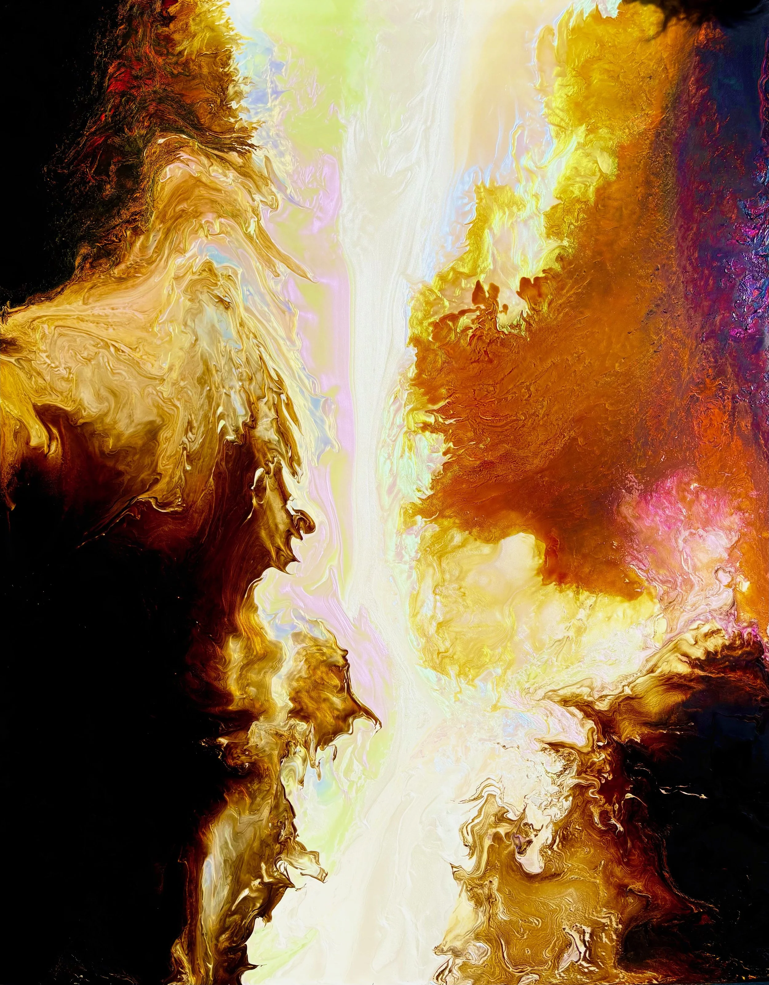 Bio spire 40x50 acrylic on panel 2025 $11,000 