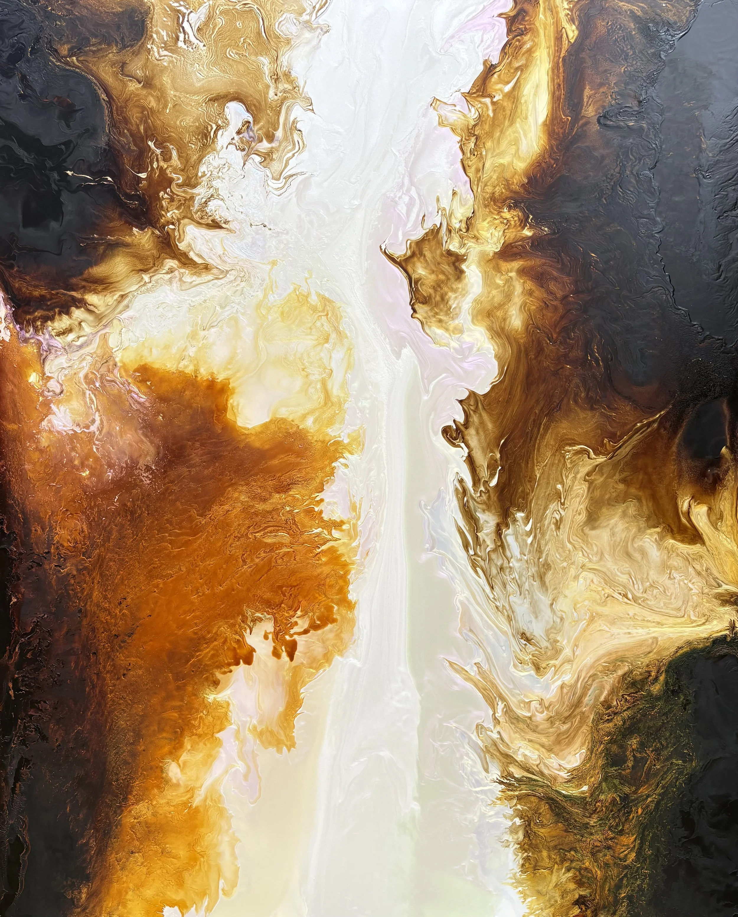 Amber Fall 50x40 acrylic on panel $11,000 2026