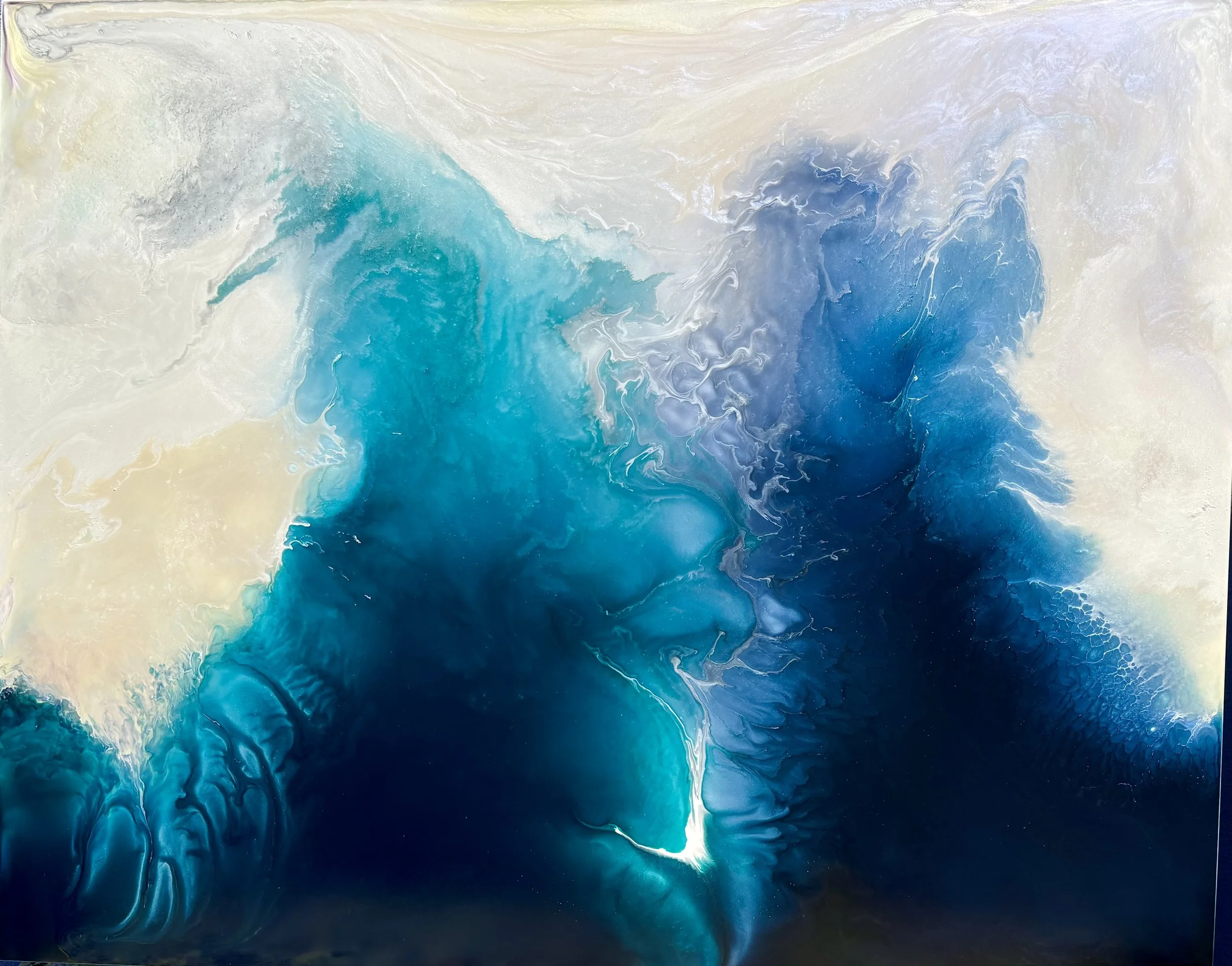 Collide | 40x50 | Acrylic on board | 2026 $11,000