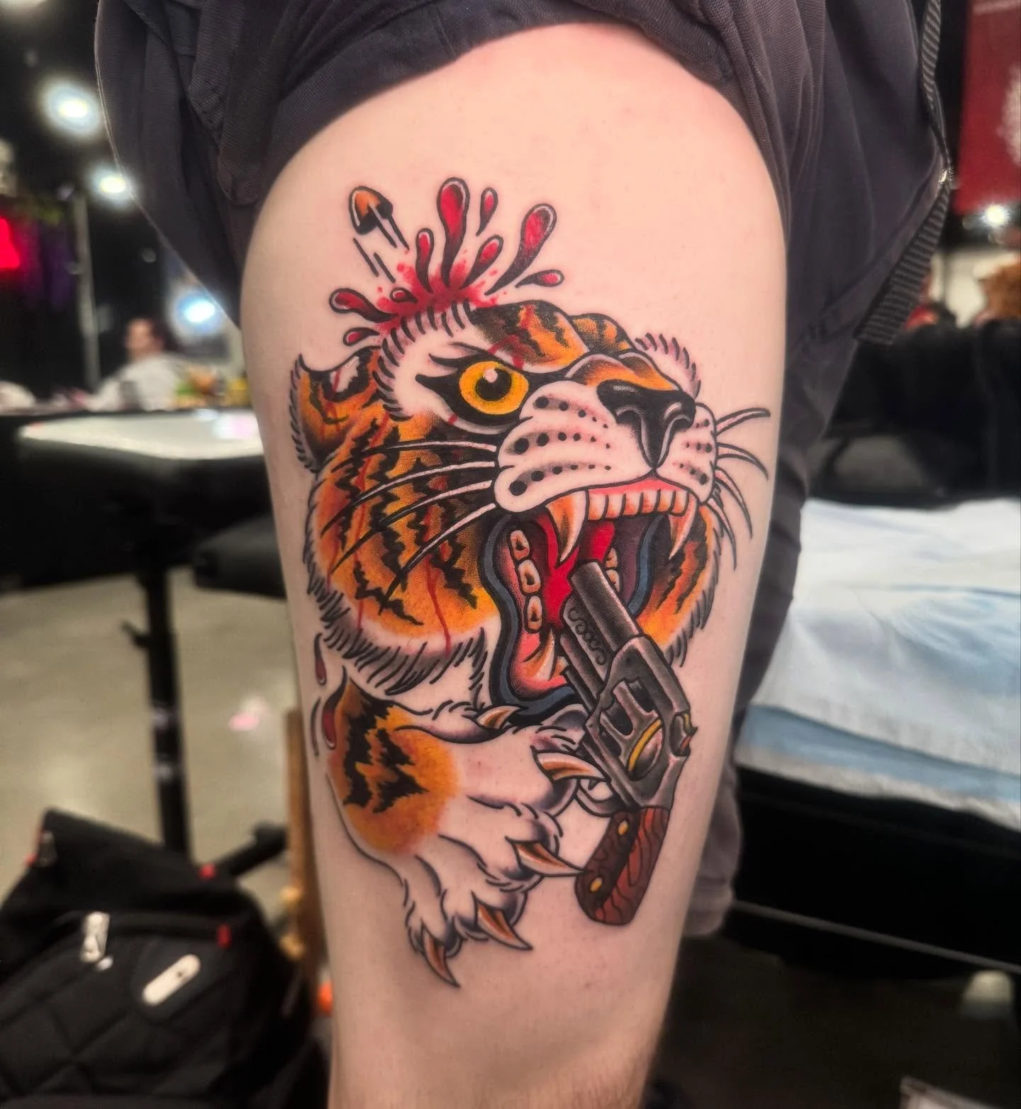Tattoos done this weekend over at the @milwaukeetattooartsfestival
Including my best traditional submission, which won 3rd place 🥉 
Thank you to everyone that stopped by booth 8 to say hi!
And to all those that helped running the booth!
Can&rsquo;t 