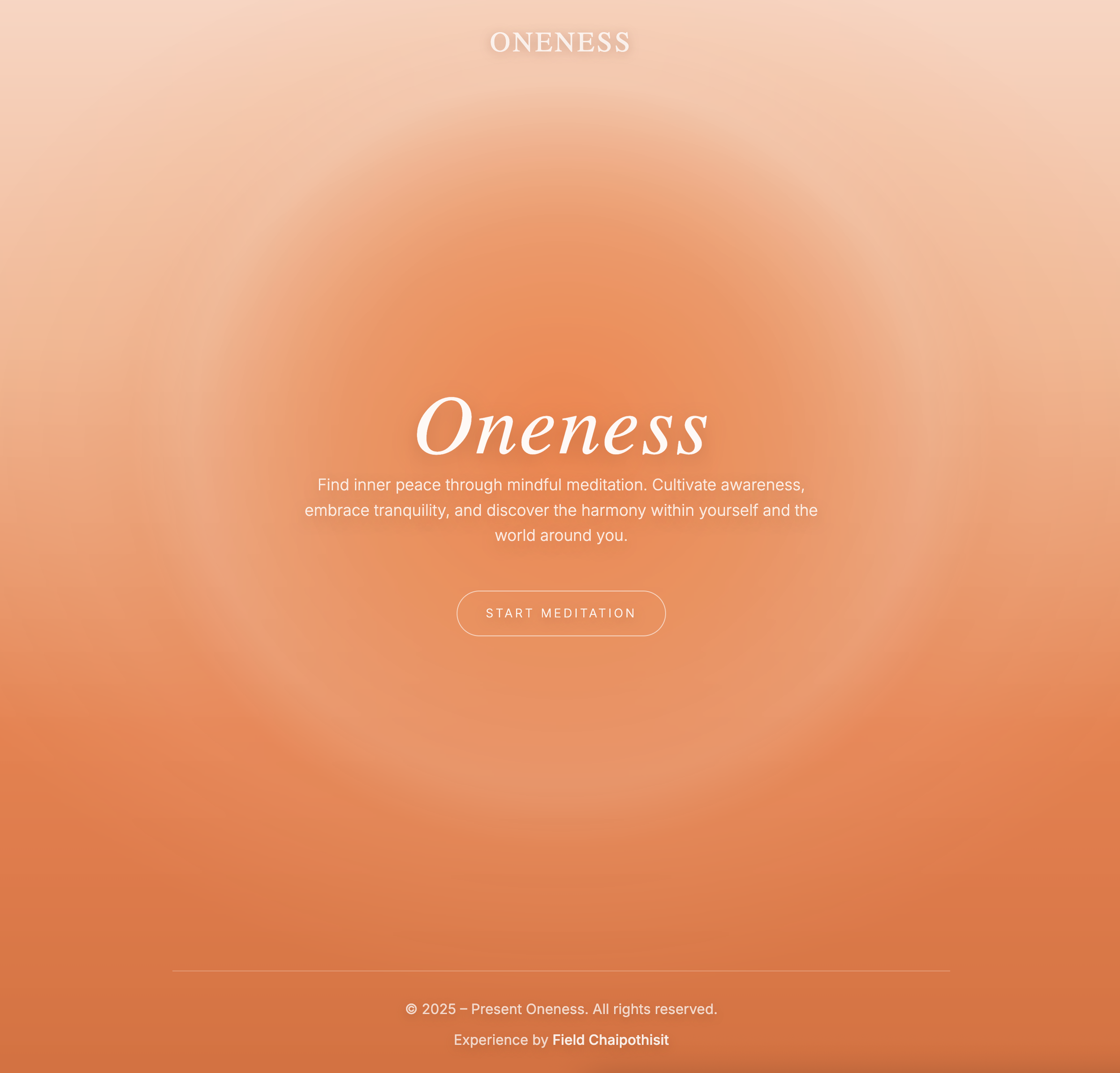 oneness - digital meditation tool
