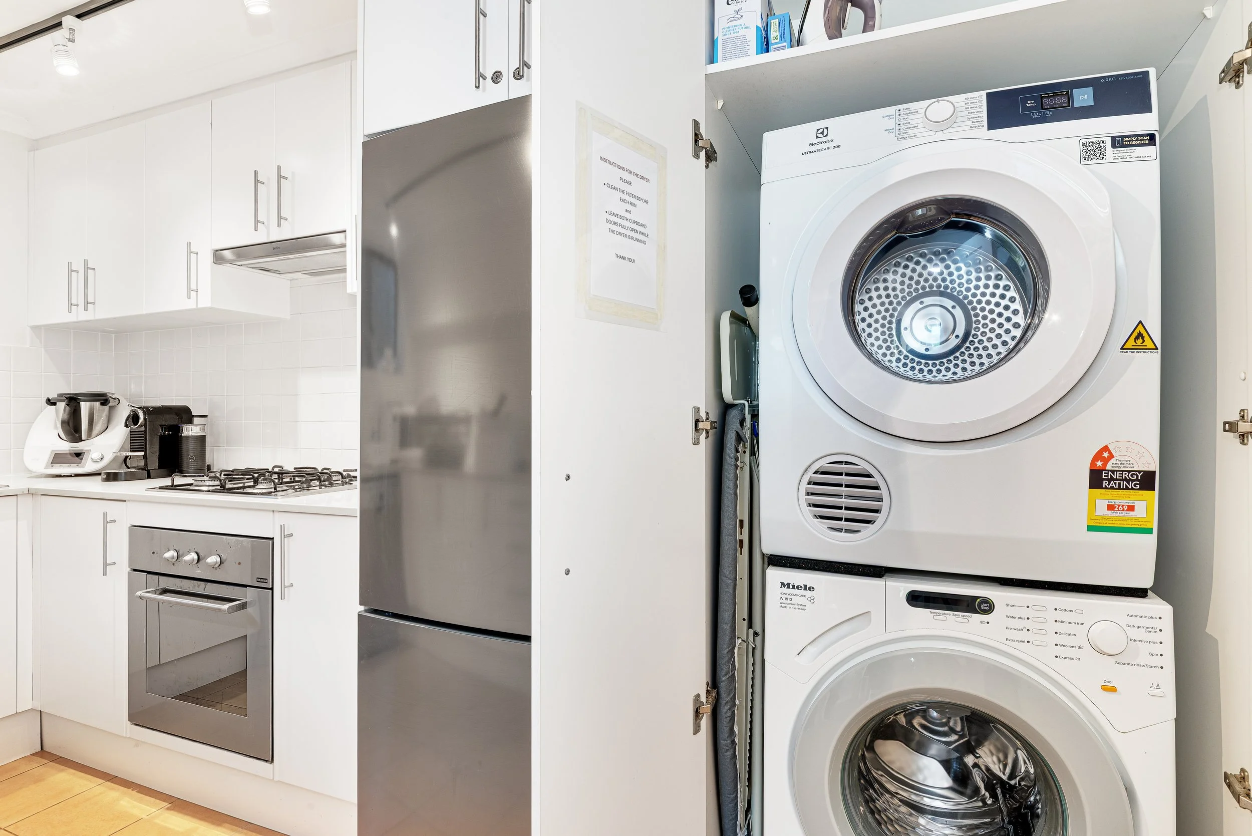 Laundry space.