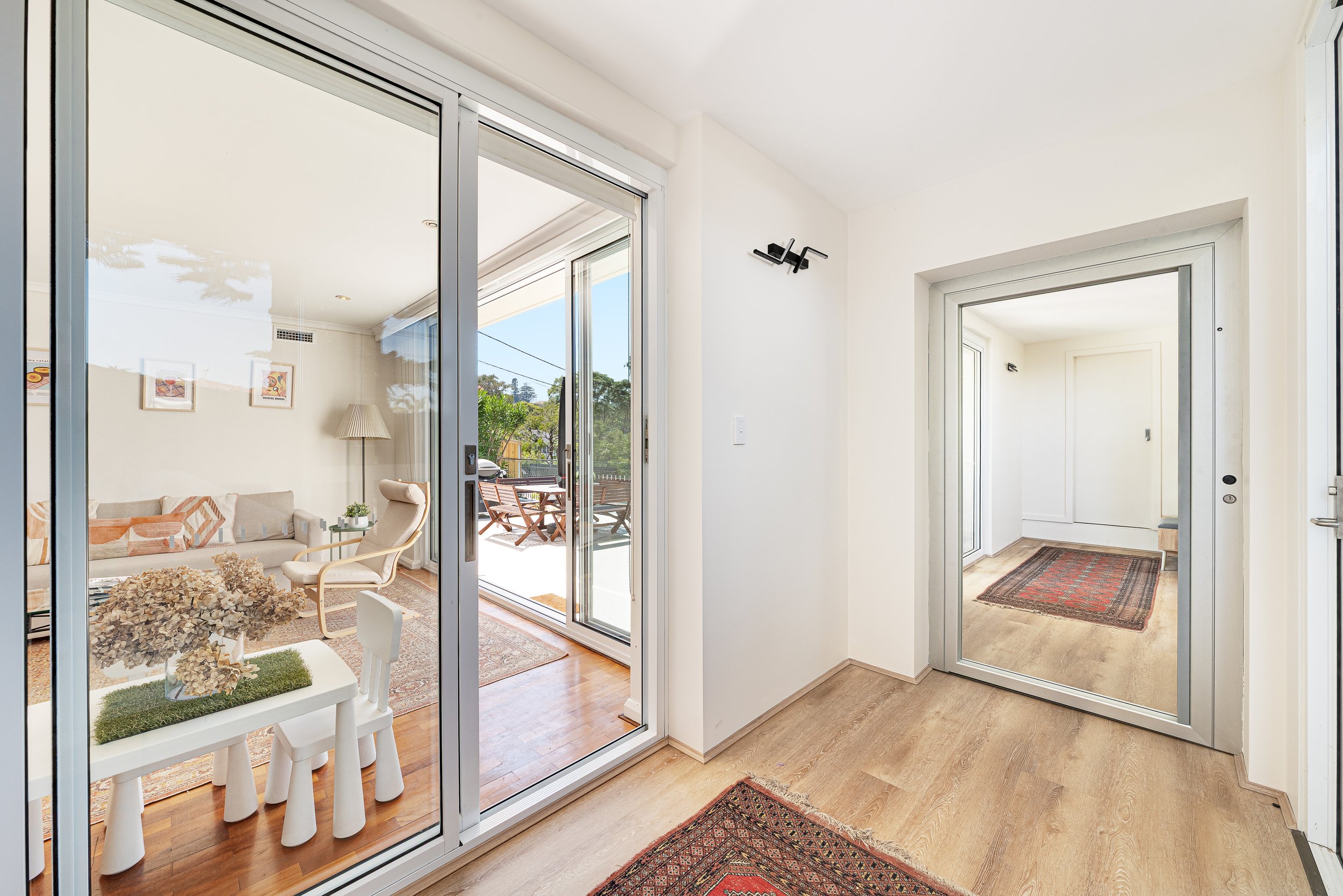Private entrance from elevator or stairs.