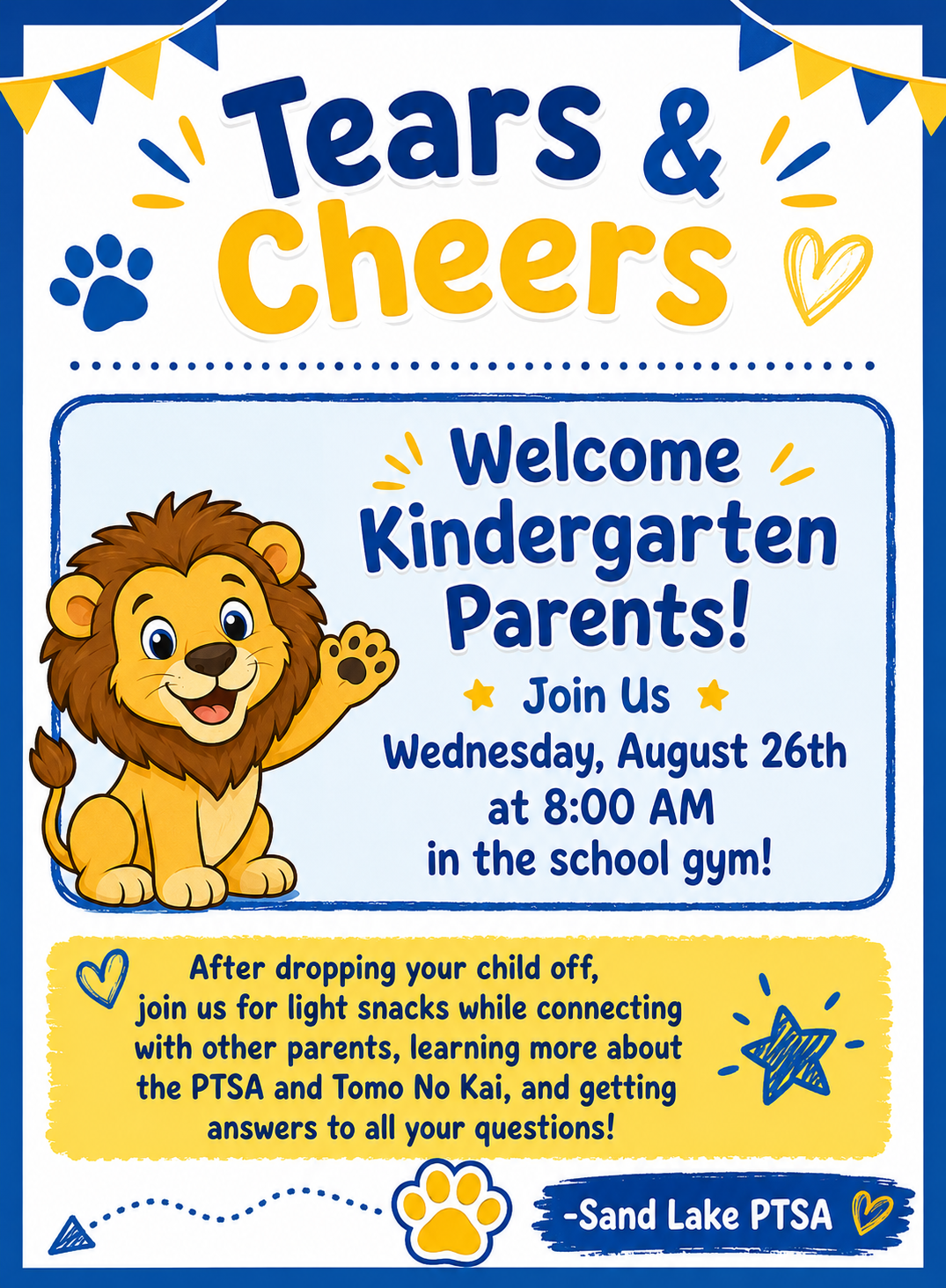 Tears and Cheers For Kindergarten Families