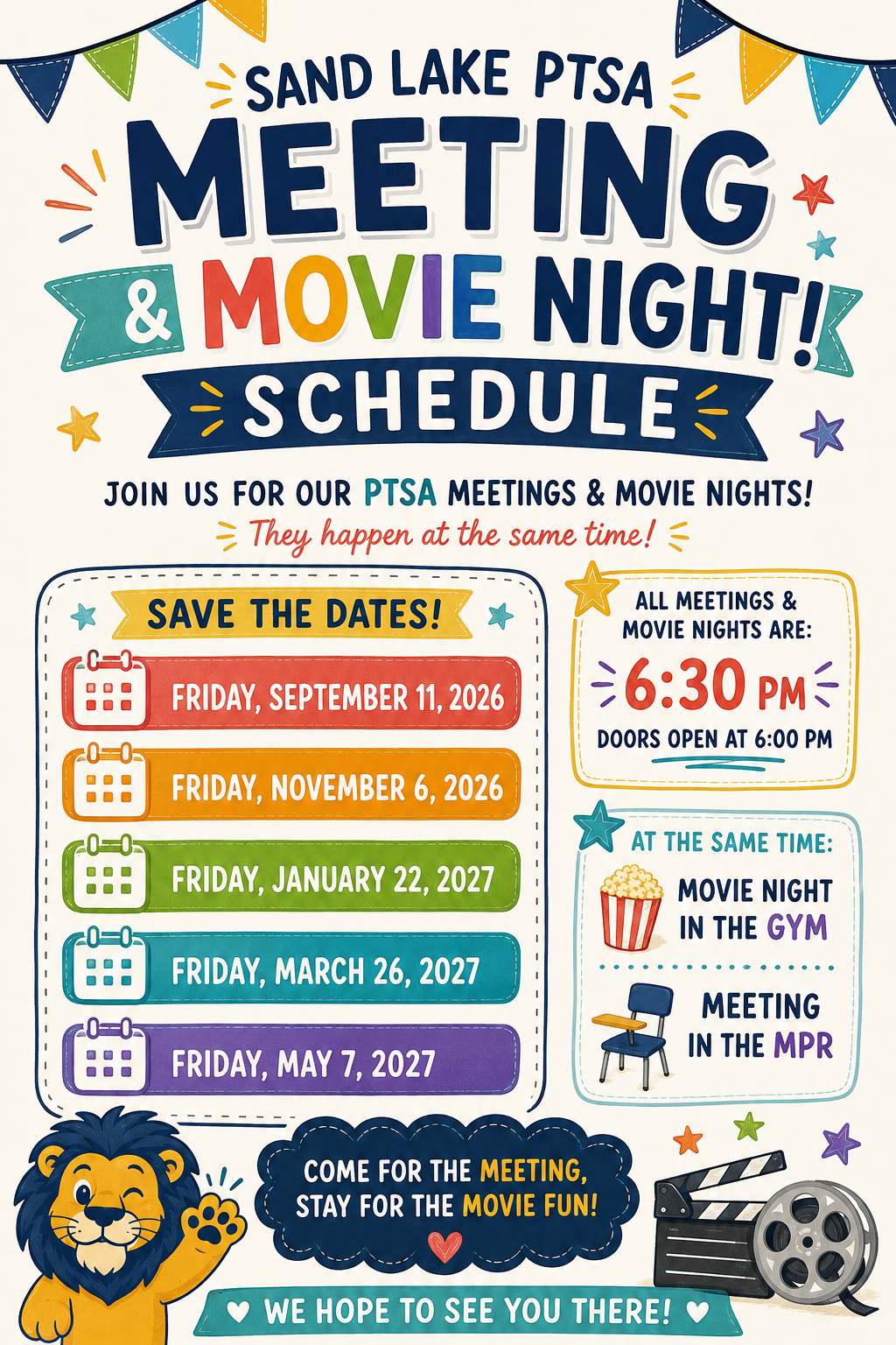 PTSA General Meeting and Movie Night