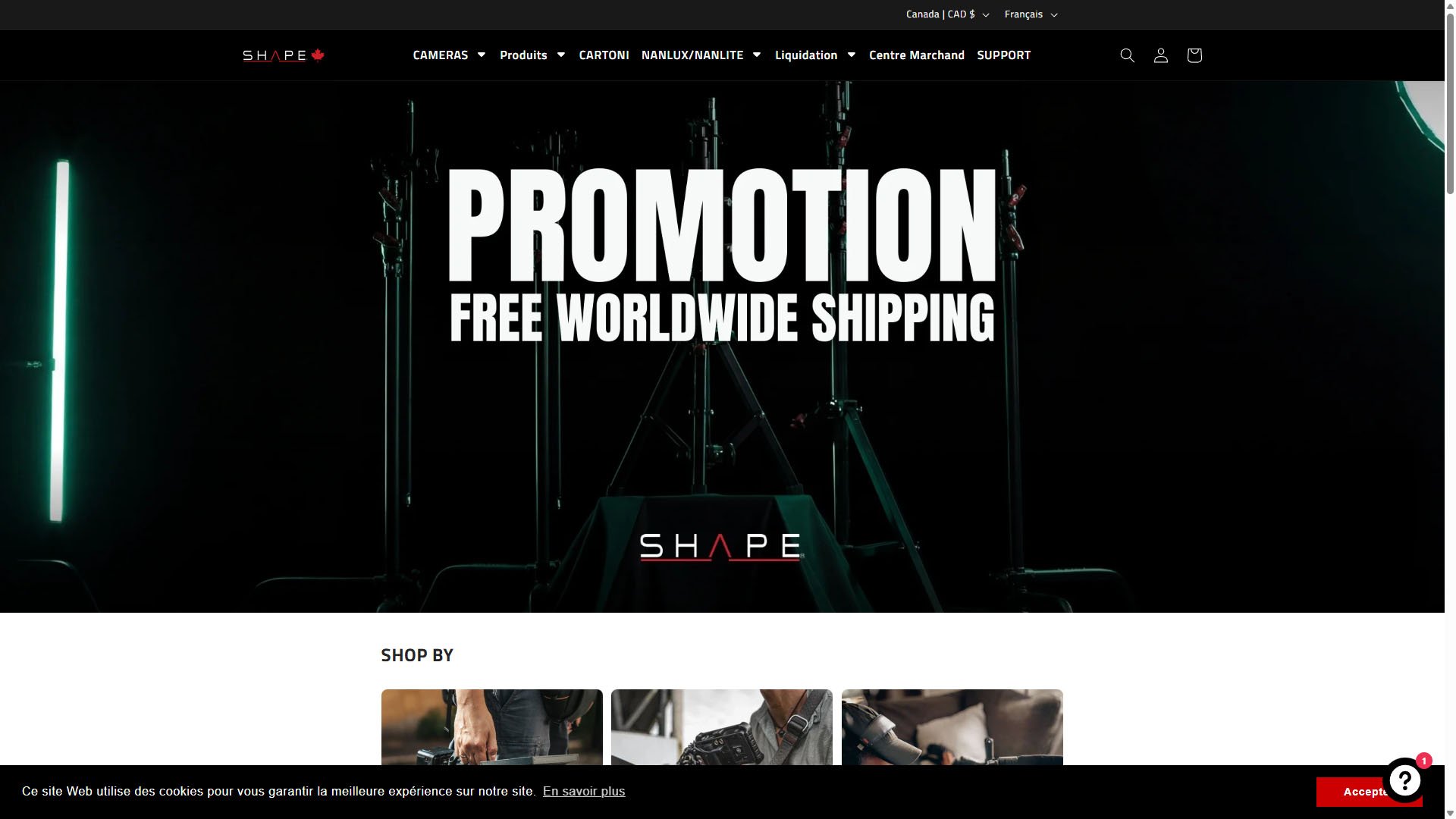 Site web de SHAPE wlb