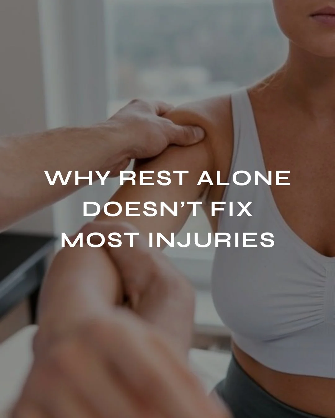 Rest can help settle pain in the short term, but it rarely addresses why the injury happened in the first place. Many injuries are linked to strength imbalances, poor movement patterns, or reduced load tolerance. Without addressing these factors, pai
