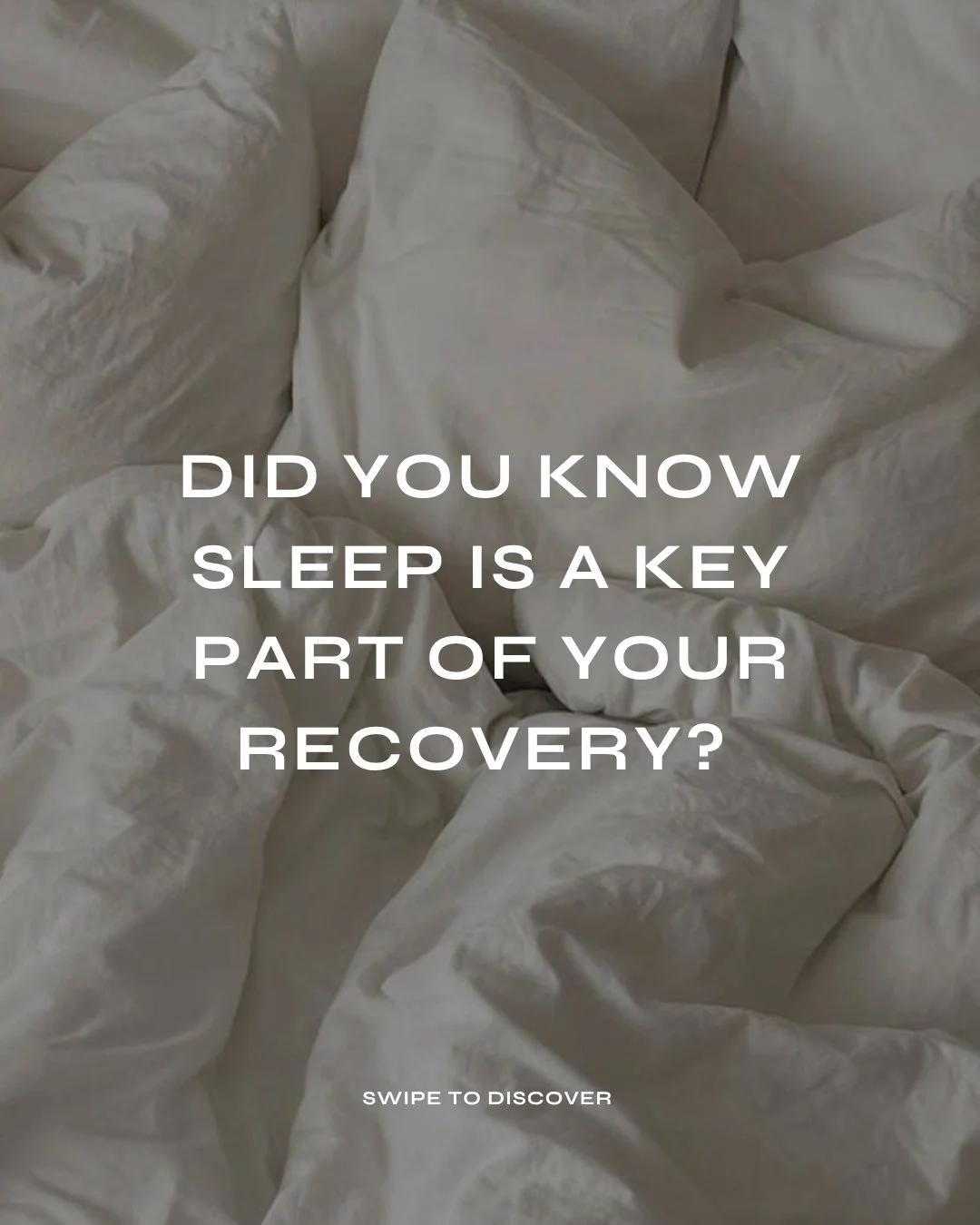 Sleep plays a bigger role in your recovery than you might think. 😴

It&rsquo;s when your body works to repair tissues, reduce inflammation, and restore energy &mdash; all essential for healing.

Prioritising quality sleep can make a real difference 