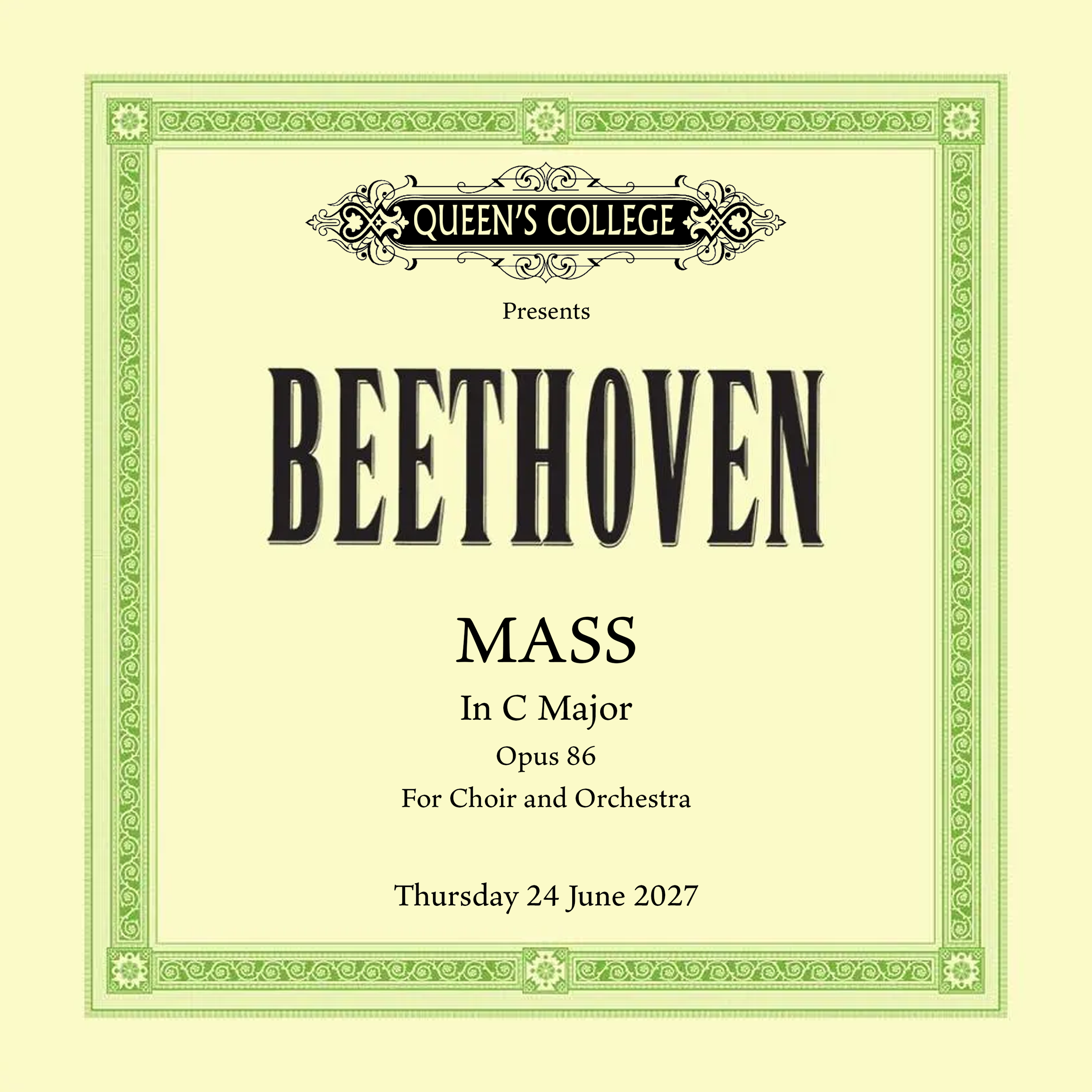 Beethoven Mass In C