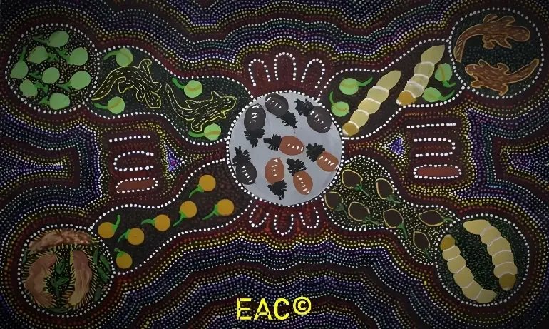 Thelma Dixon - Women collecting bush tucker