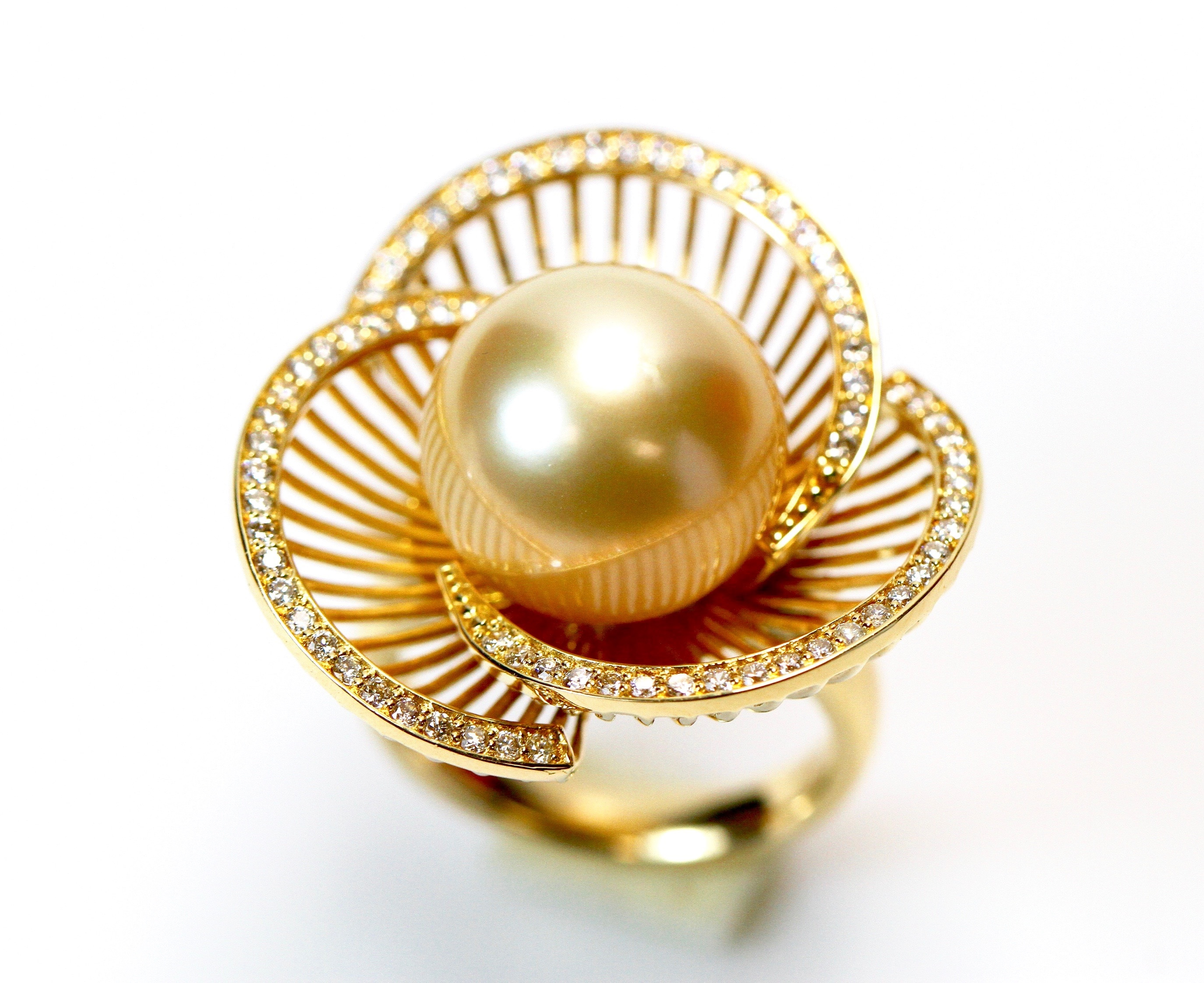Golden Empress South Sea Pearl Ring
