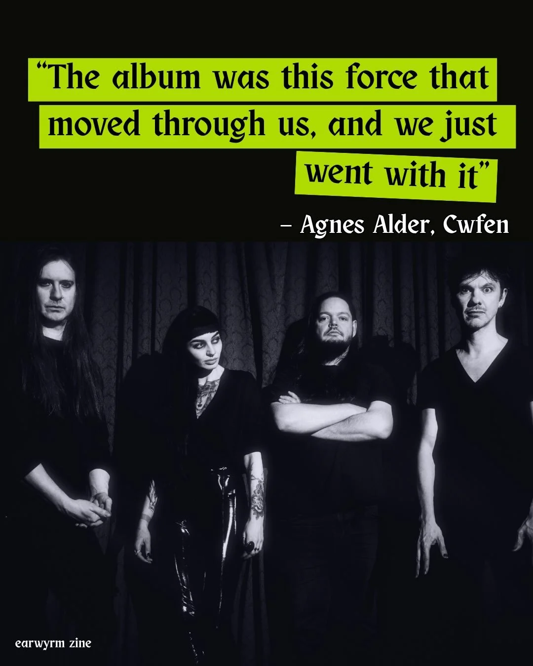 Planning to catch @cwfenband at @desertfest_london this weekend? Catch them in our zine first! 🔥

They shared the story behind the making of their critically-acclaimed debut album and why they think there&rsquo;s something looking out for them. Link