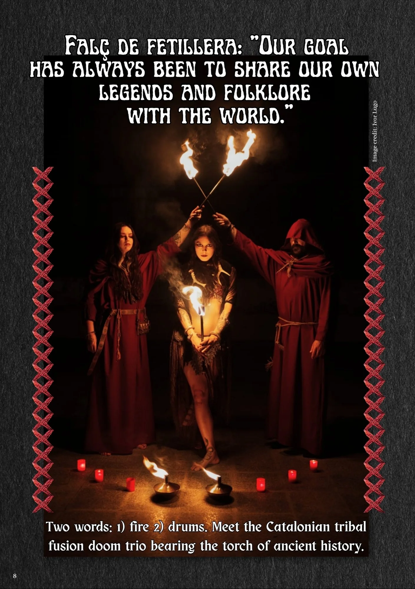 screenshot of cover page of the falc de fetillera interview