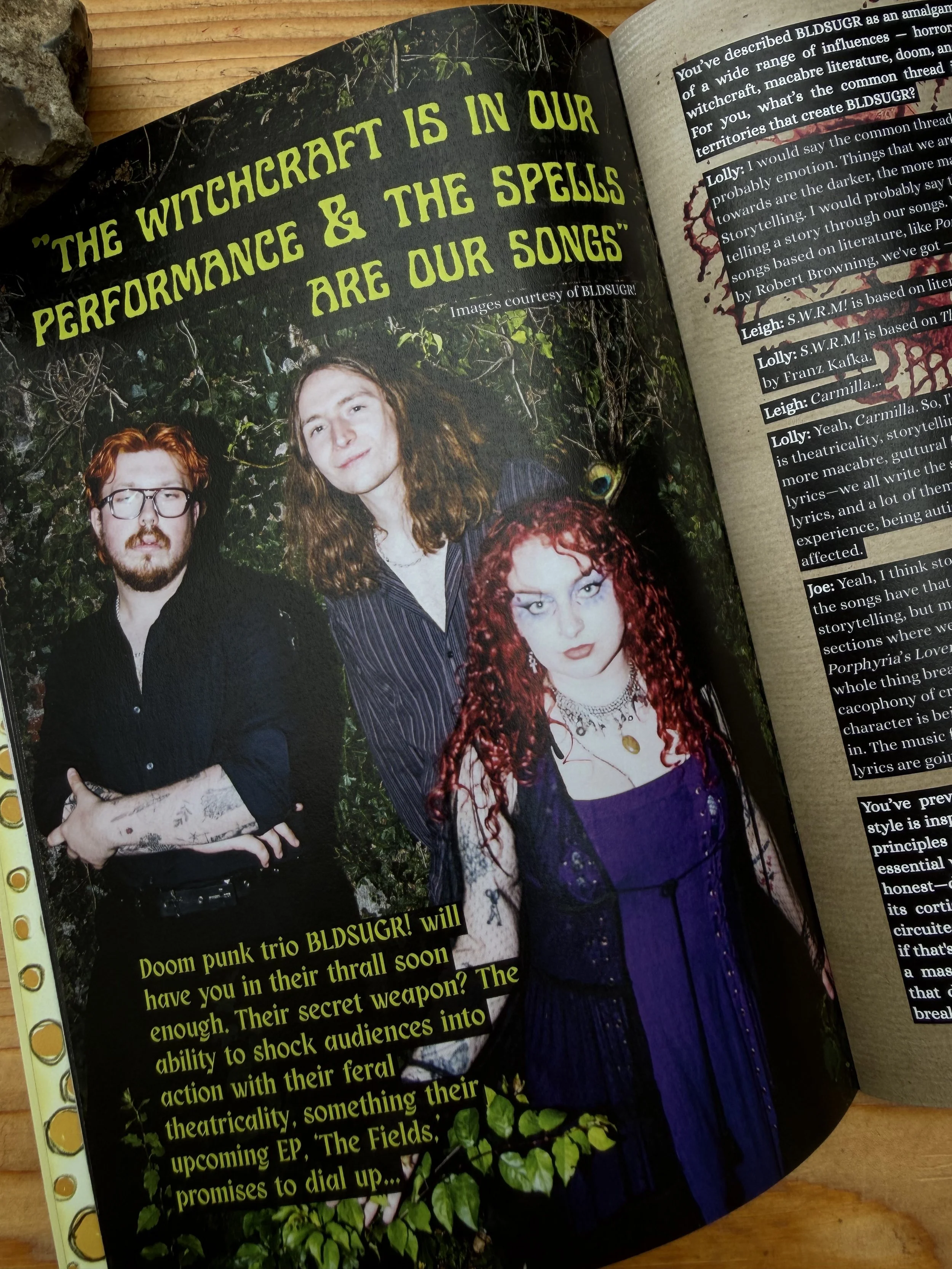 print issue 4 - front cover of bldsugr interview