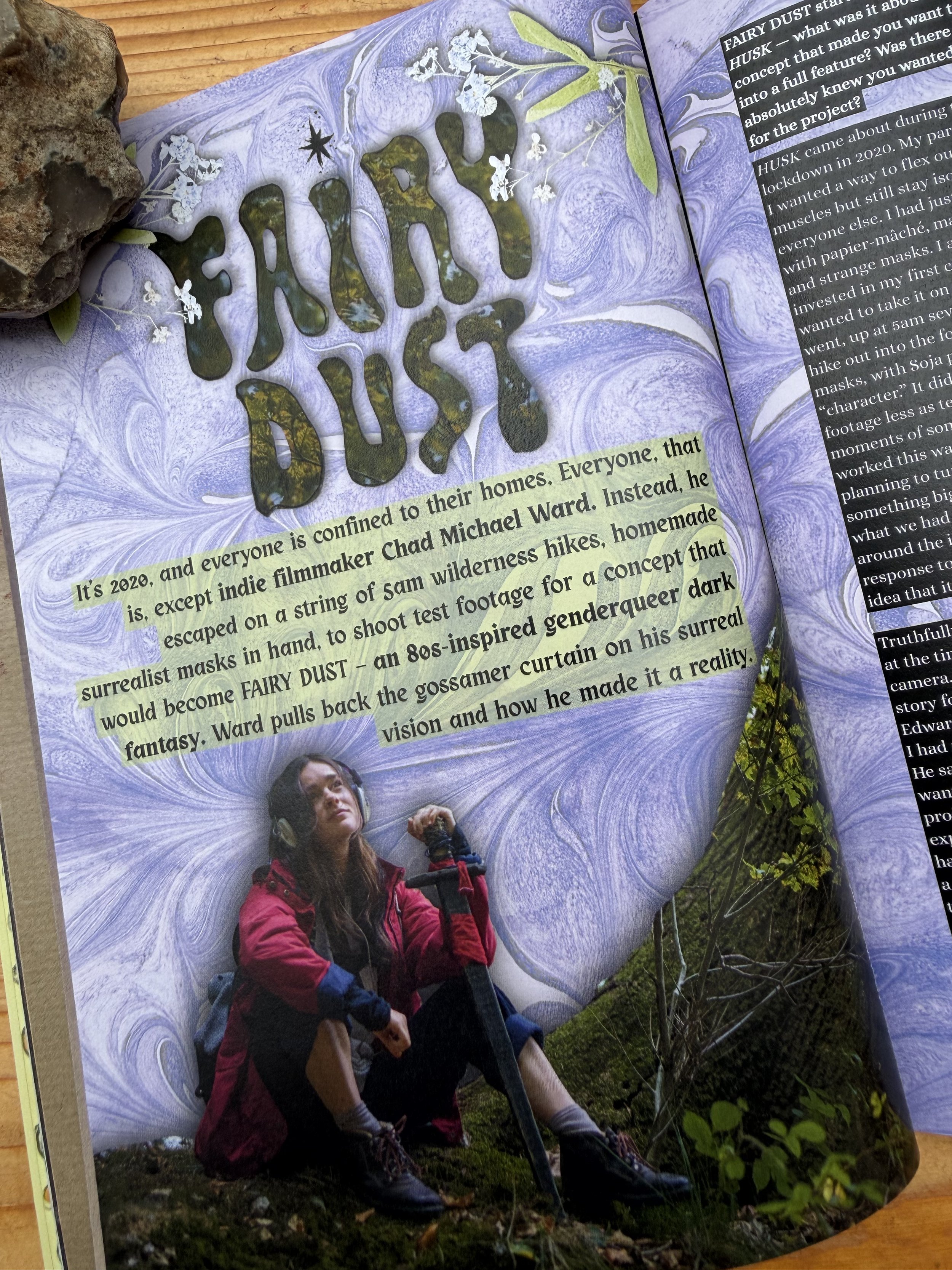 print issue 4 - cover page of Fairy Dust interview
