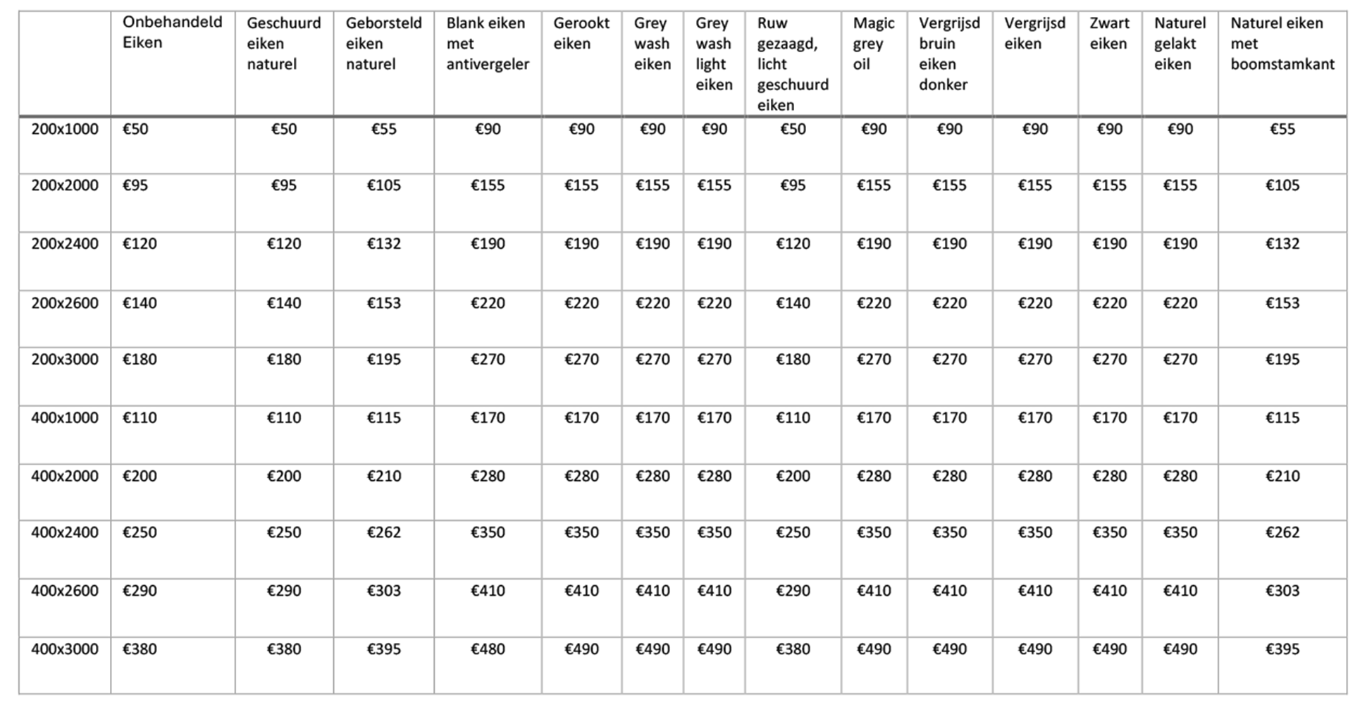 eiken plateau voor binnen in de woonkamer als opbergschap en decoratie meubel in twente