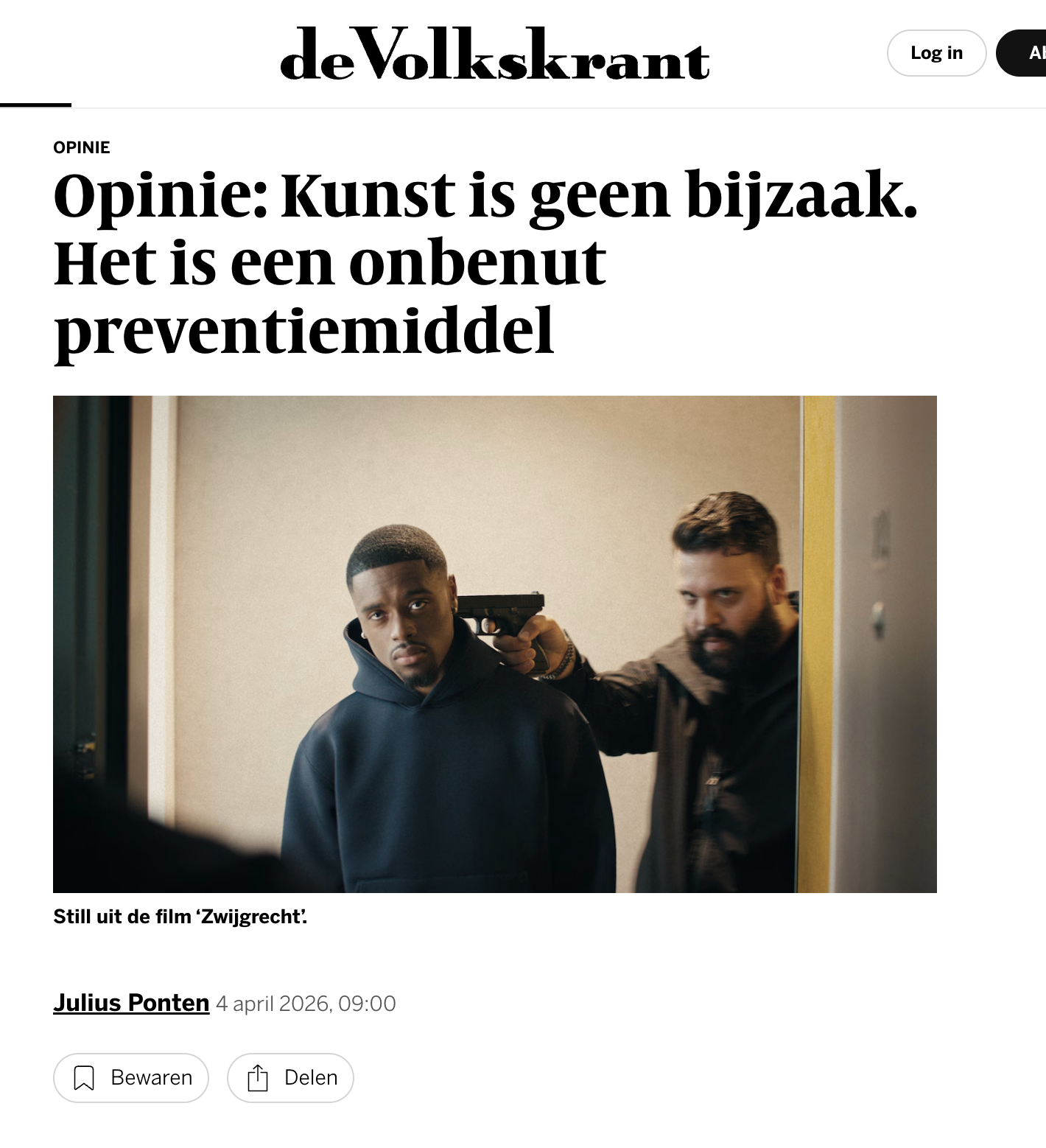 Tussen Kunst en Misdaad | De Volkskrant