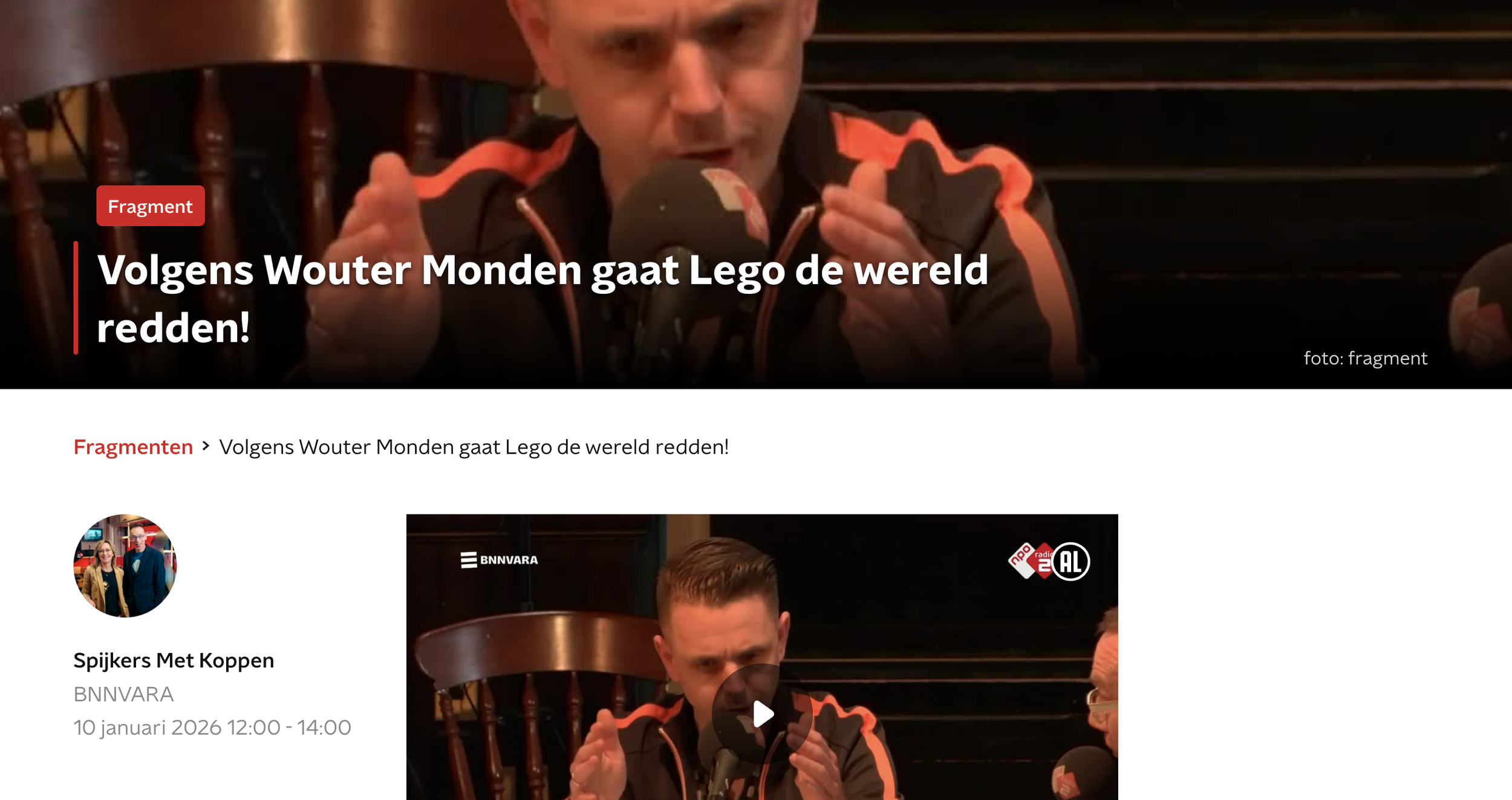 Wouter Monden | Spijkers met Koppen | NPO Radio 2