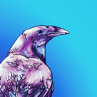 Dessin au crayon d'un corbeau