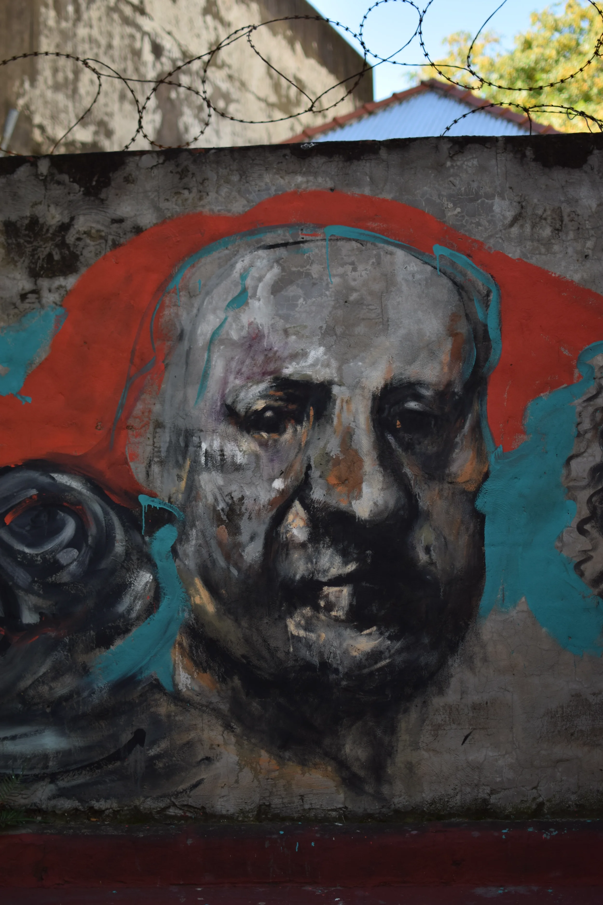 Rembrandt, 2017. Latex mural - 150 × 200 cm. Photo: Festival FINITO MUTA (c)