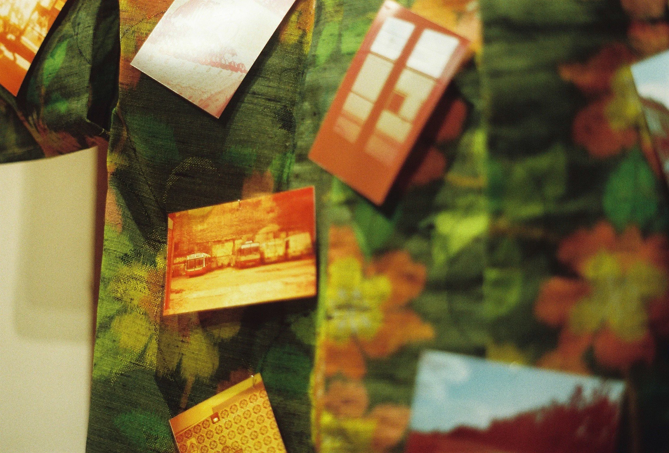 Body territory / Cuerpo territorio, 2025. Installation. Found kimono intervened with analog photographs. Photo: Hanako Nakane (c)