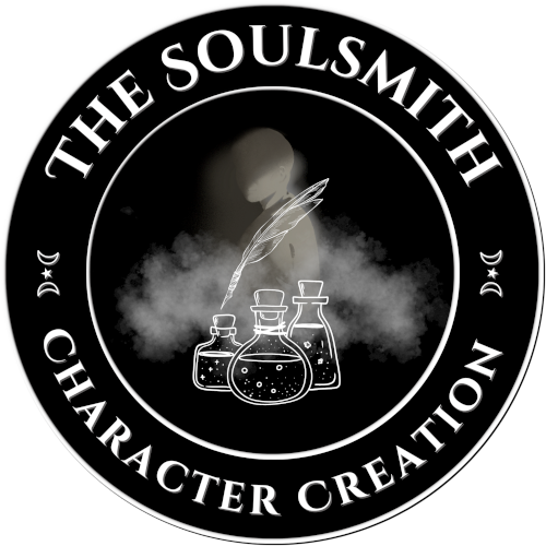 Badge which reads: The Soulsmith - Character Creation