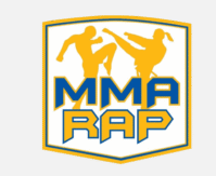 The photo shows the logo of the organisation which is two people performing martial arts with the name "MMARAP"