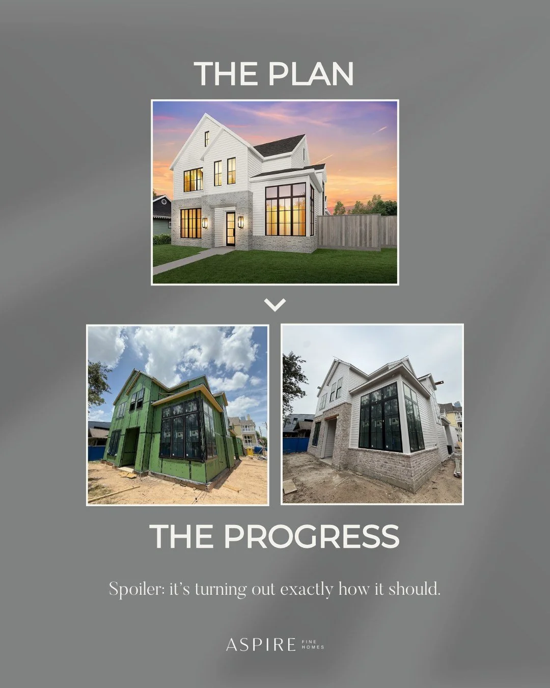 The best part of a well-planned custom build? When the real thing starts looking exactly like the vision you saw on day one.

At this stage, the details are lining up, the layout is locked in, and the home is becoming the version you&rsquo;ve been pi