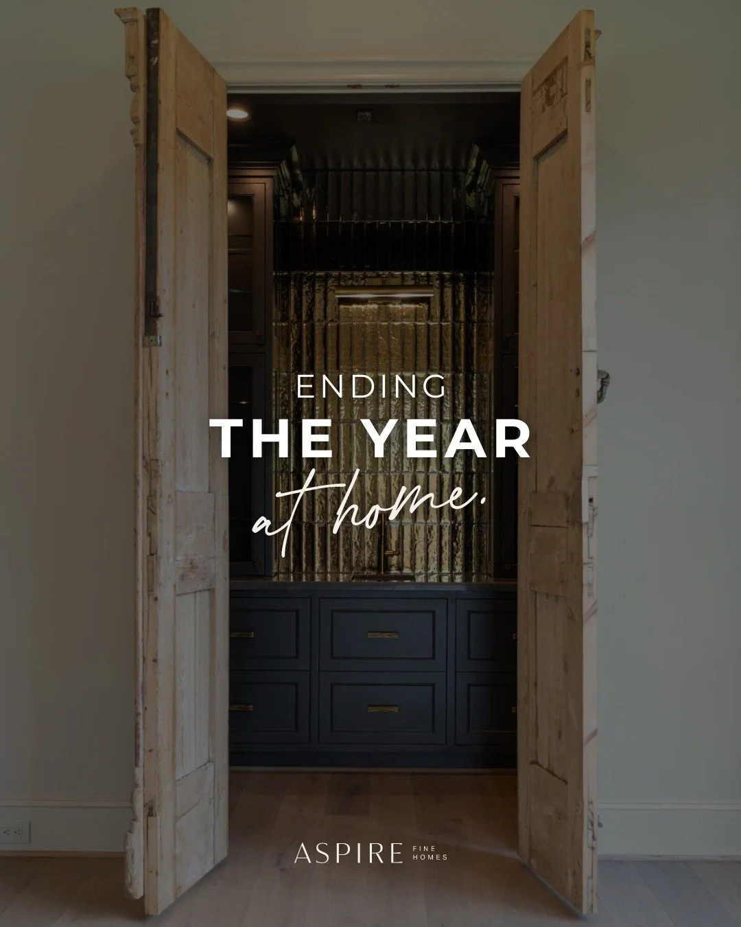 No Ubers. No waiting for a table. Just good design, good drinks, and the people you actually want around.

This is why we build homes that work just as well for quiet nights as they do for celebrations.

Here&rsquo;s to welcoming the new year in spac